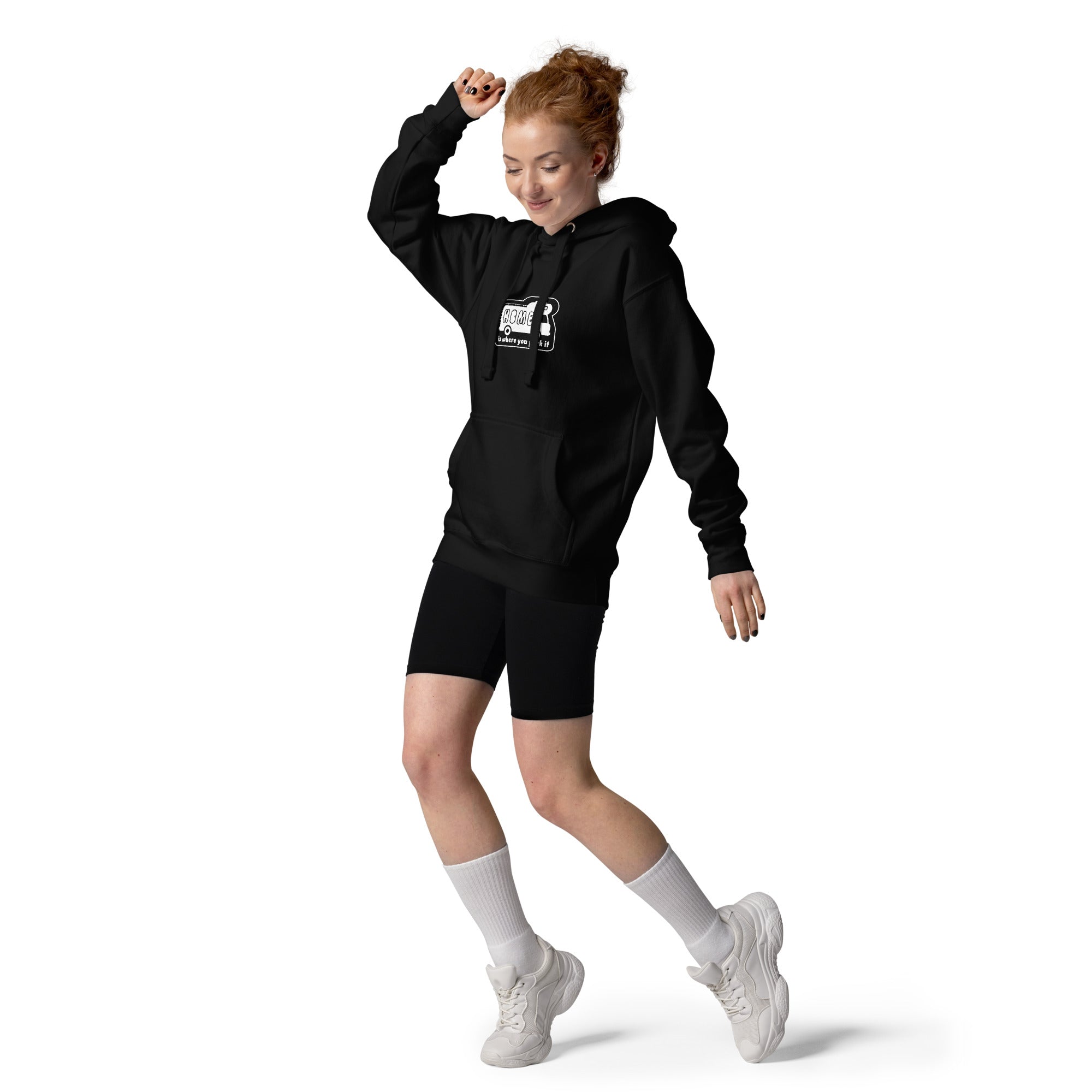 Unisex Cotton Hoodie White Camper Van Home is where you park it