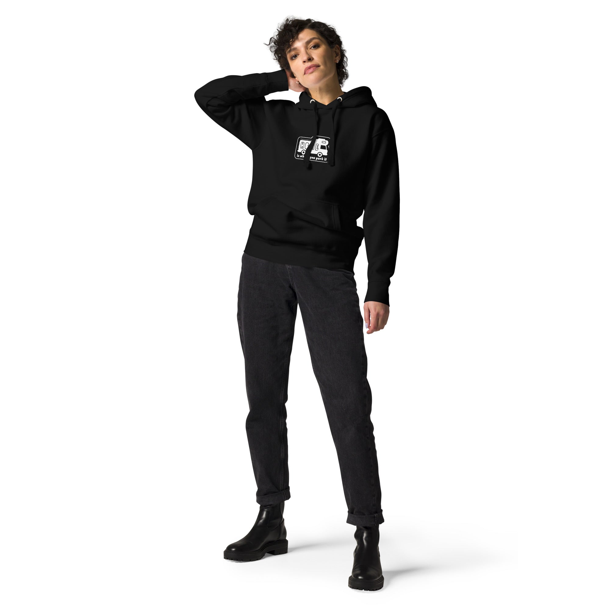 Unisex Cotton Hoodie White Camper Van Home is where you park it