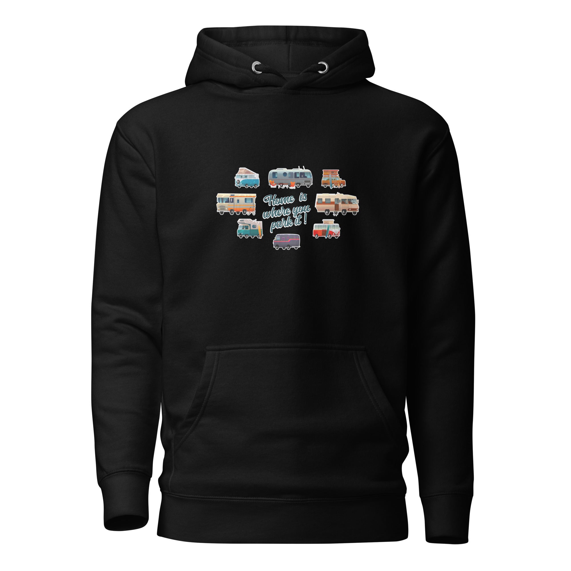 Unisex Cotton Hoodie Square Vintage Campers