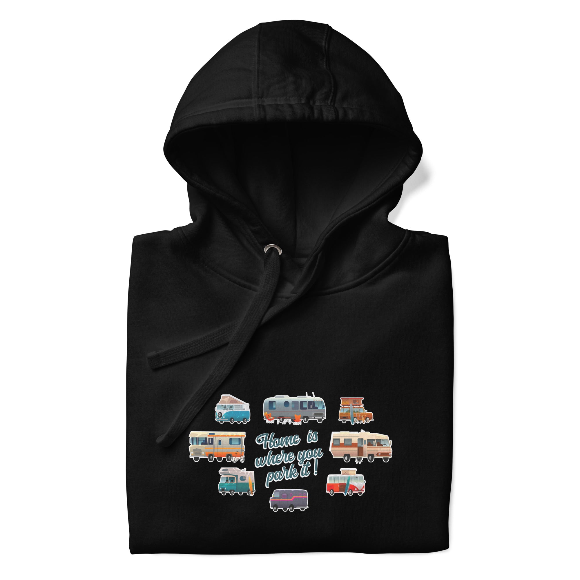 Unisex Cotton Hoodie Square Vintage Campers