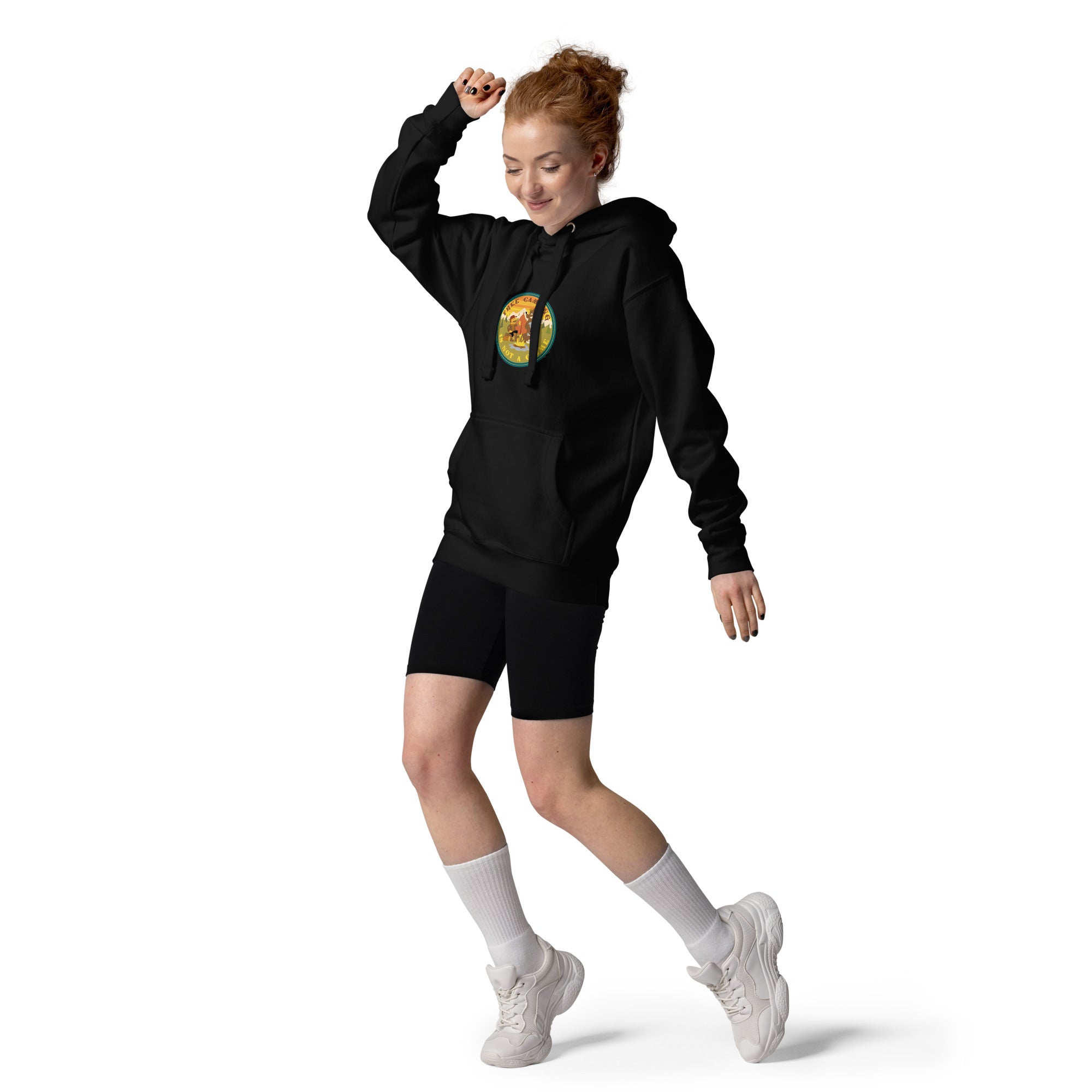 Unisex Cotton Hoodie Free camping is not a crime