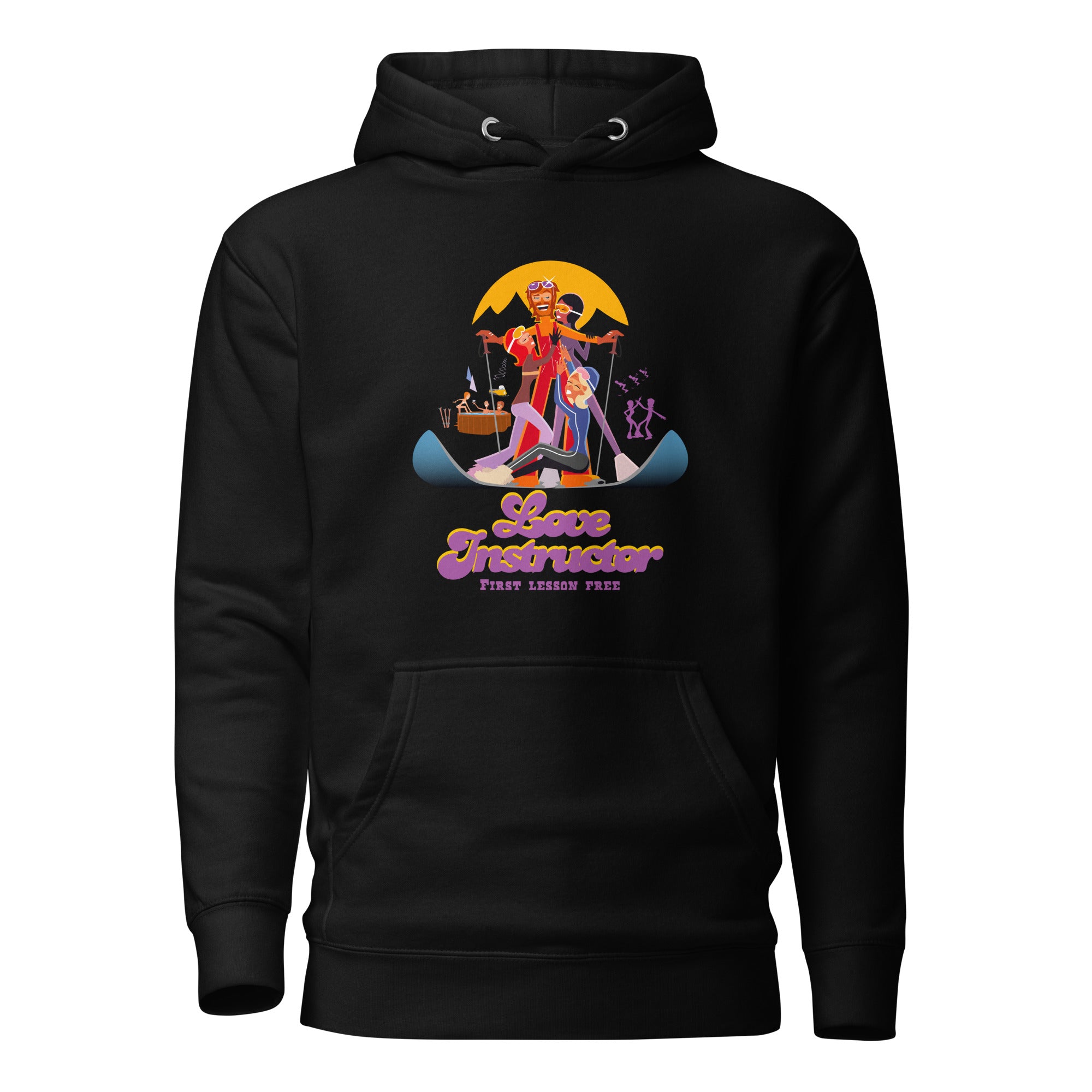 Sweat à capuche unisexe en coton Love Instructor First Lesson free