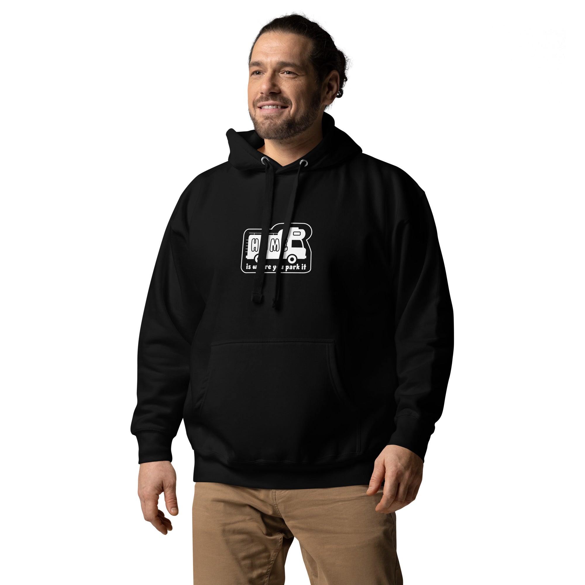 Unisex Cotton Hoodie White Camper Van Home is where you park it