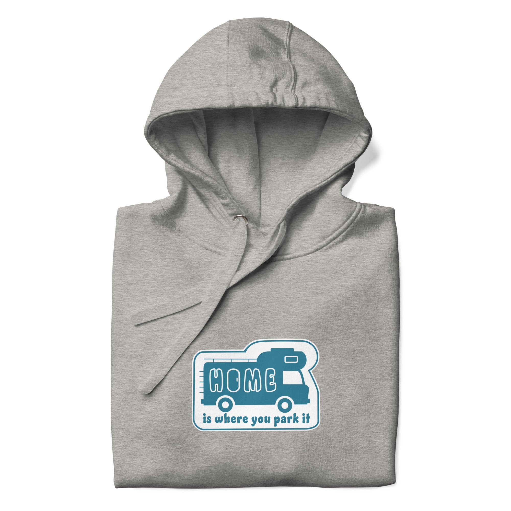 Unisex Cotton Hoodie Blue Camper Van Home is where you park it
