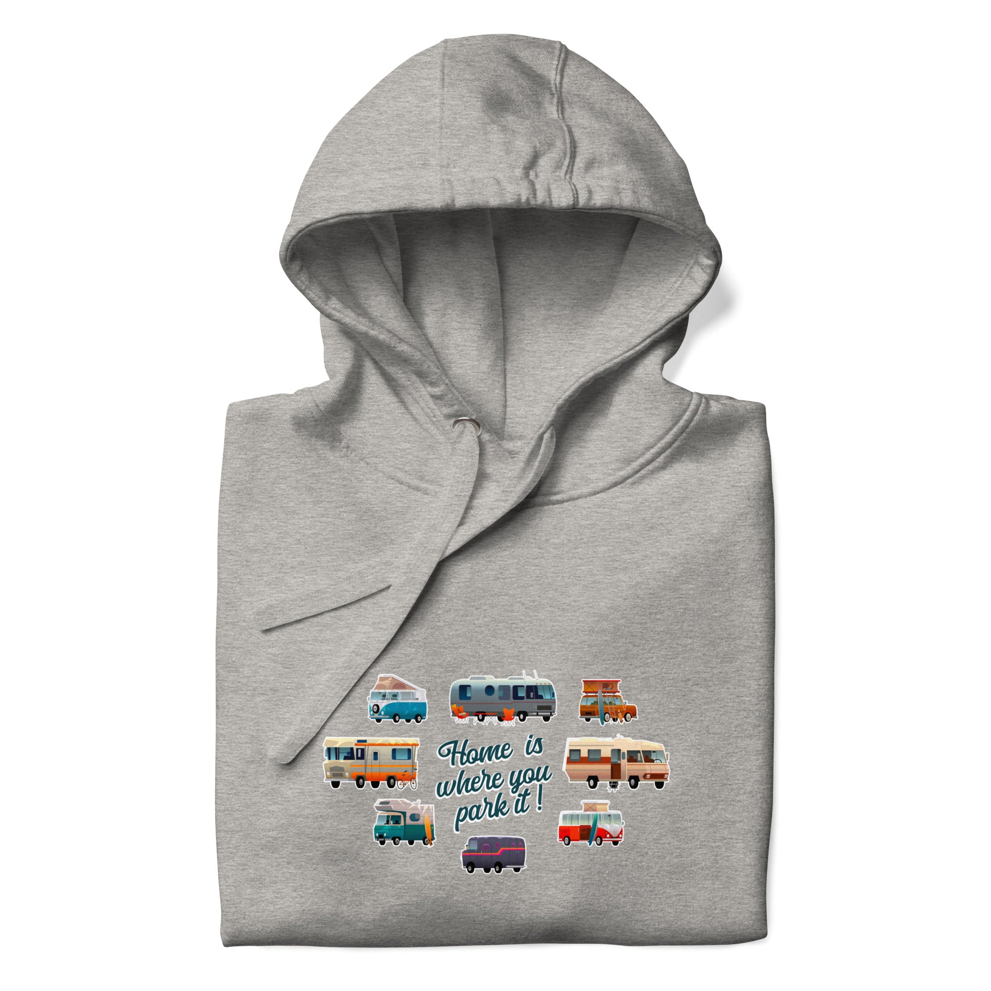 Unisex Cotton Hoodie Square Vintage Campers