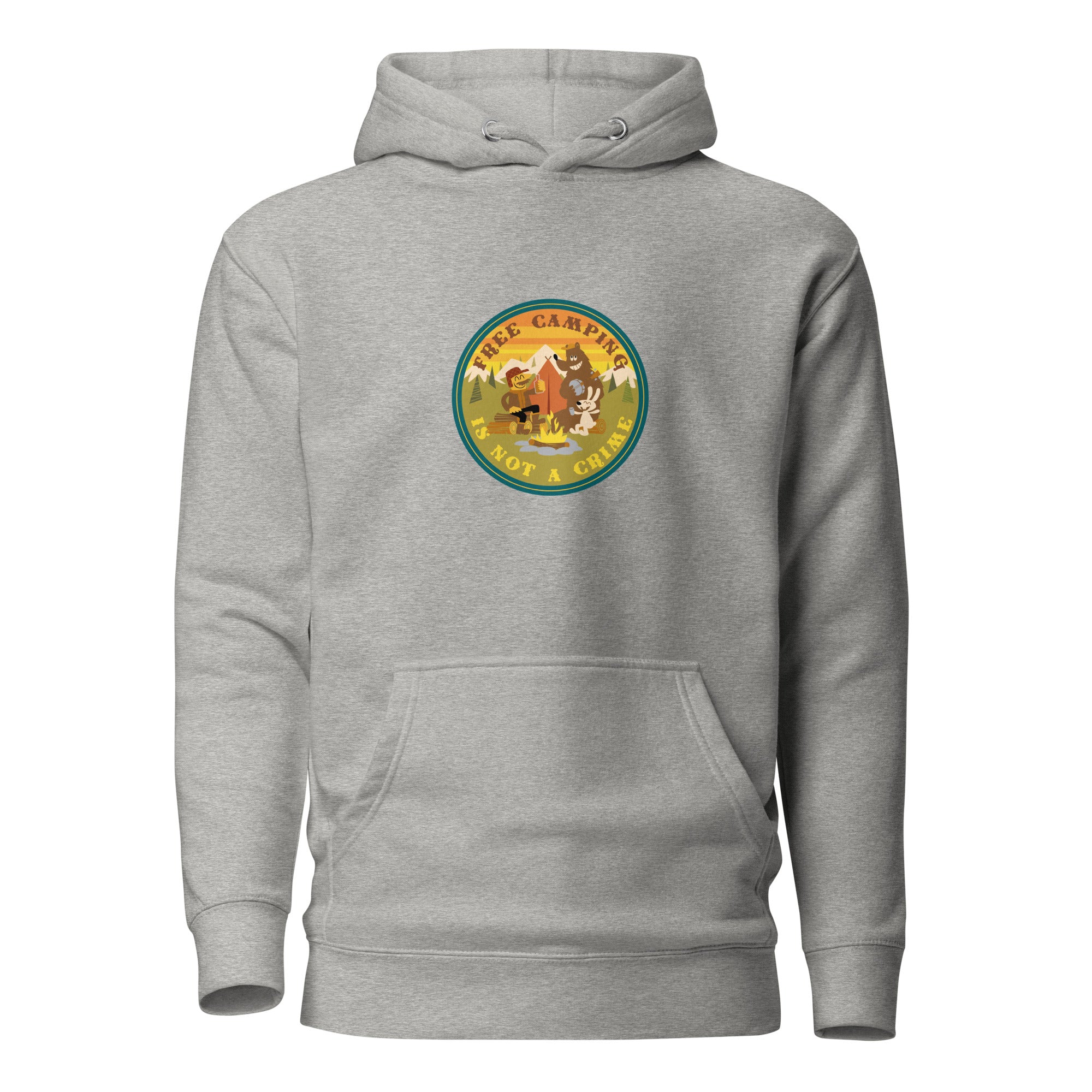 Unisex Cotton Hoodie Free camping is not a crime