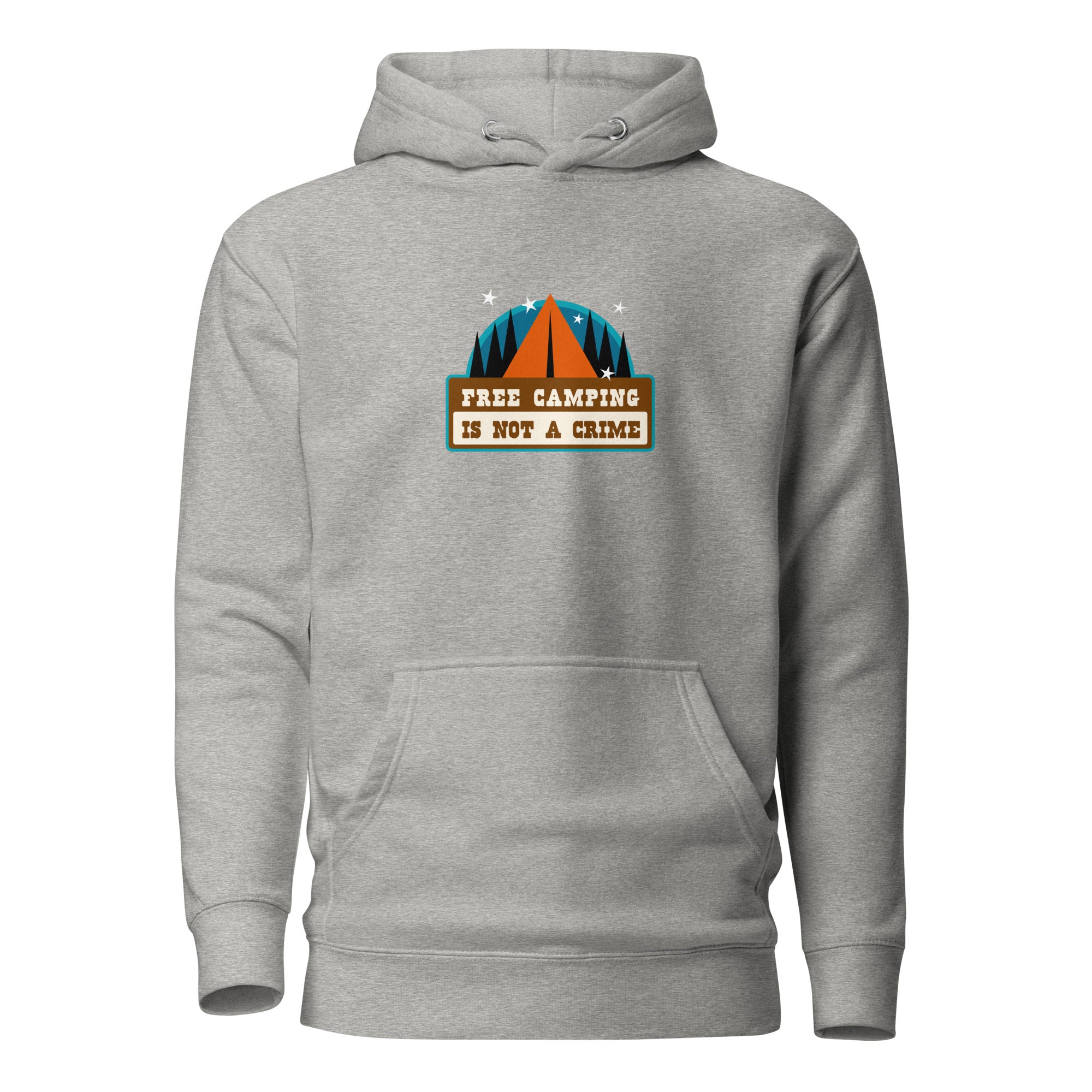 Unisex Cotton Hoodie Free camping is not a crime graphic