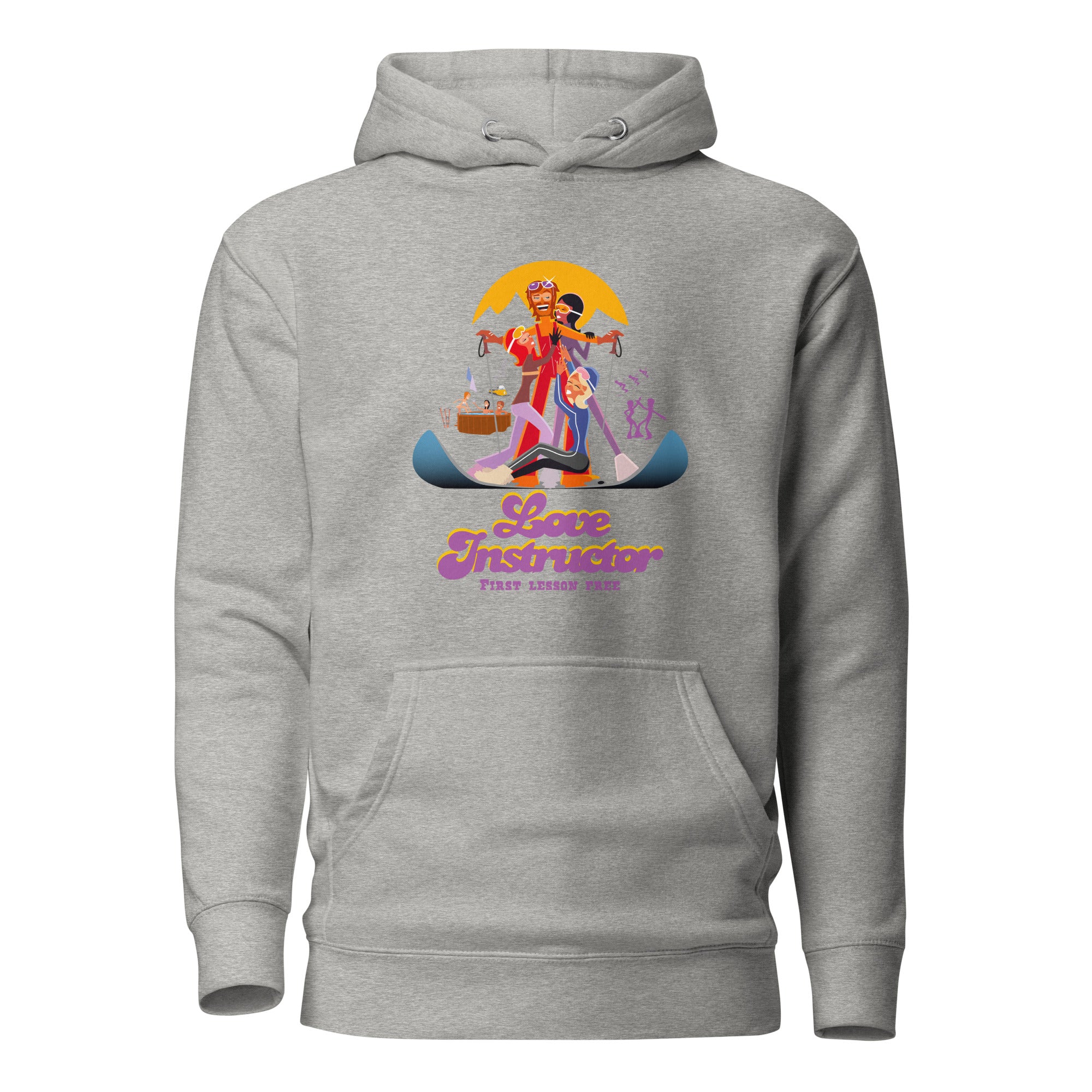 Sweat à capuche unisexe en coton Love Instructor First Lesson free