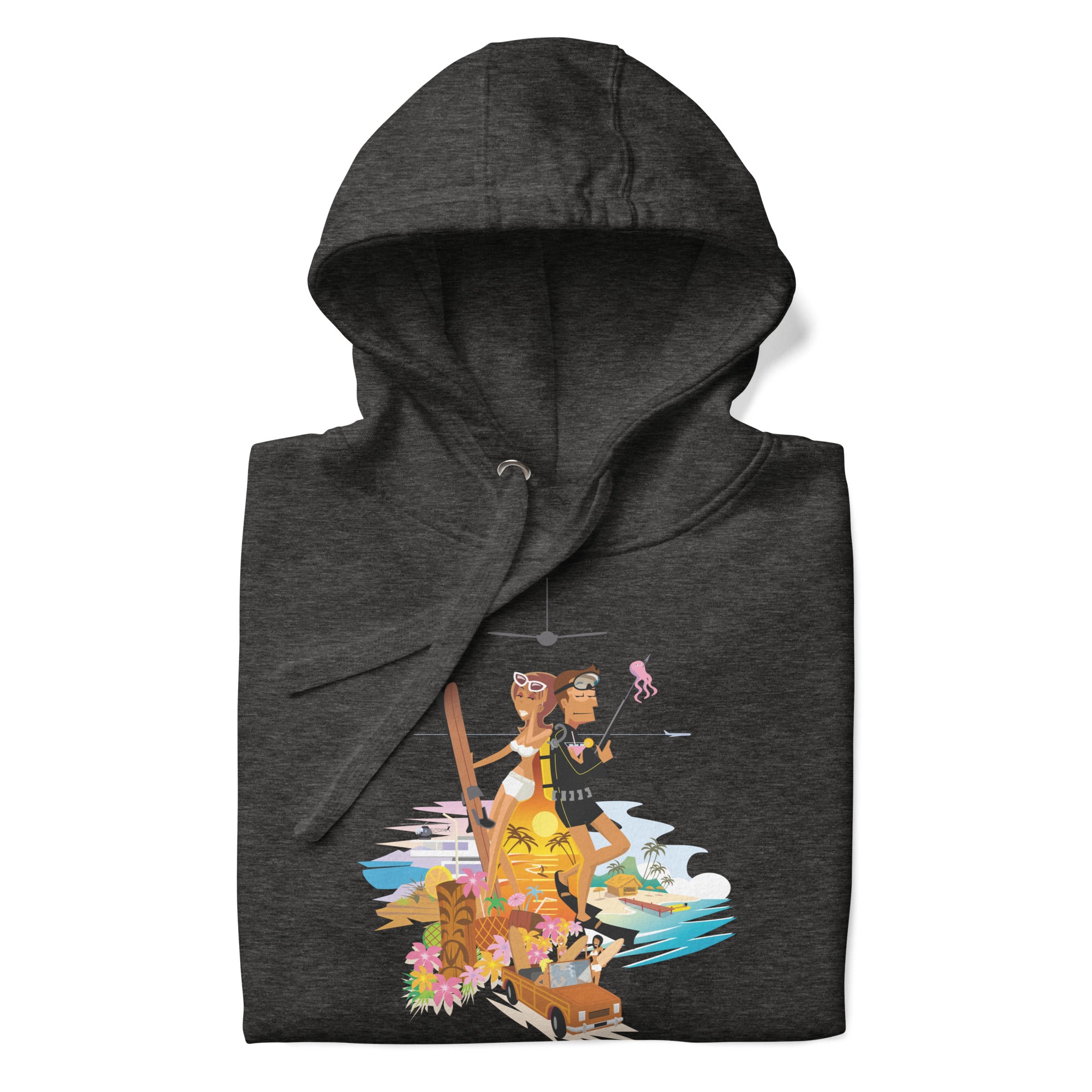 Sweat à capuche unisexe en coton License to Chill Vamos a la Playa