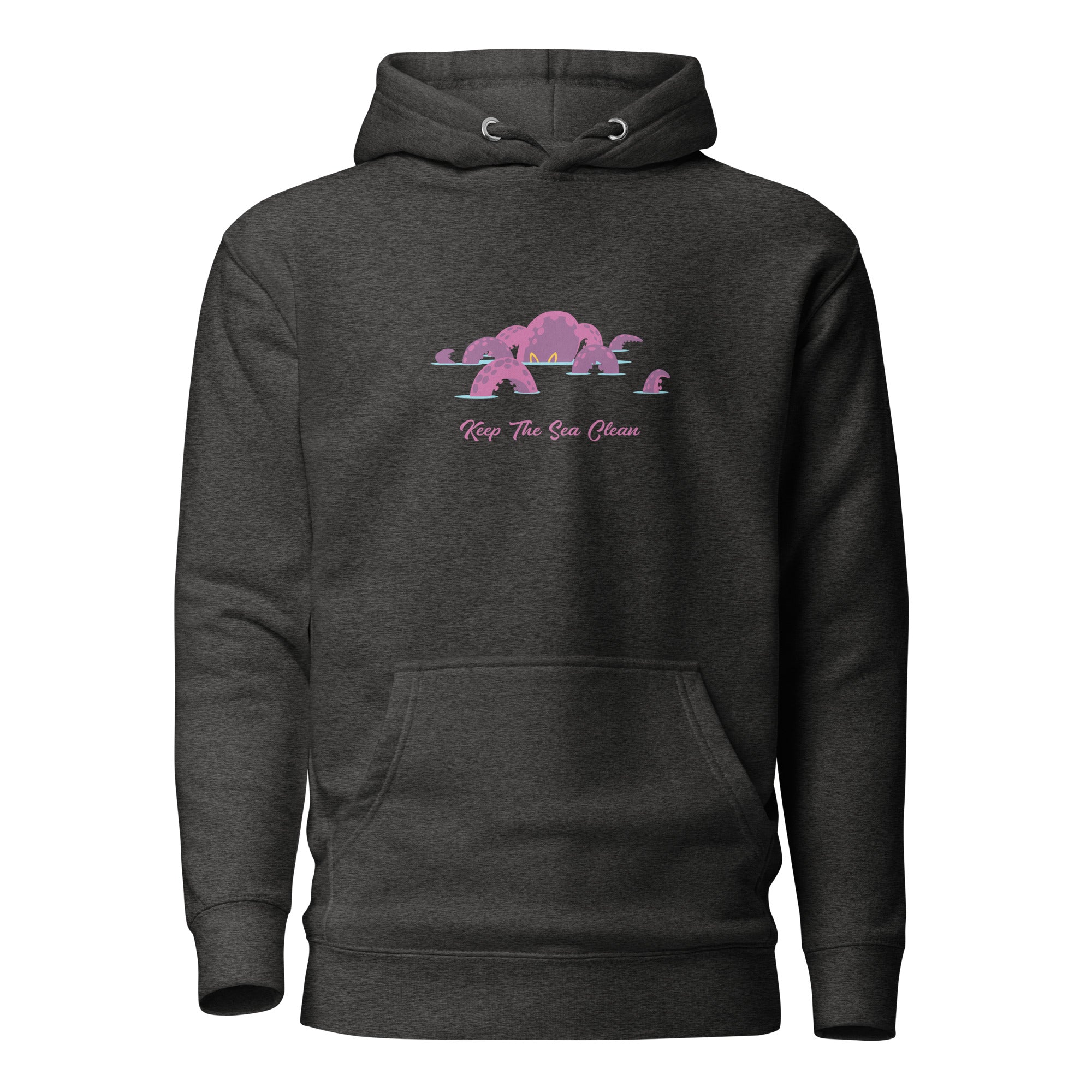 Unisex Cotton Hoodie Octopus Purple