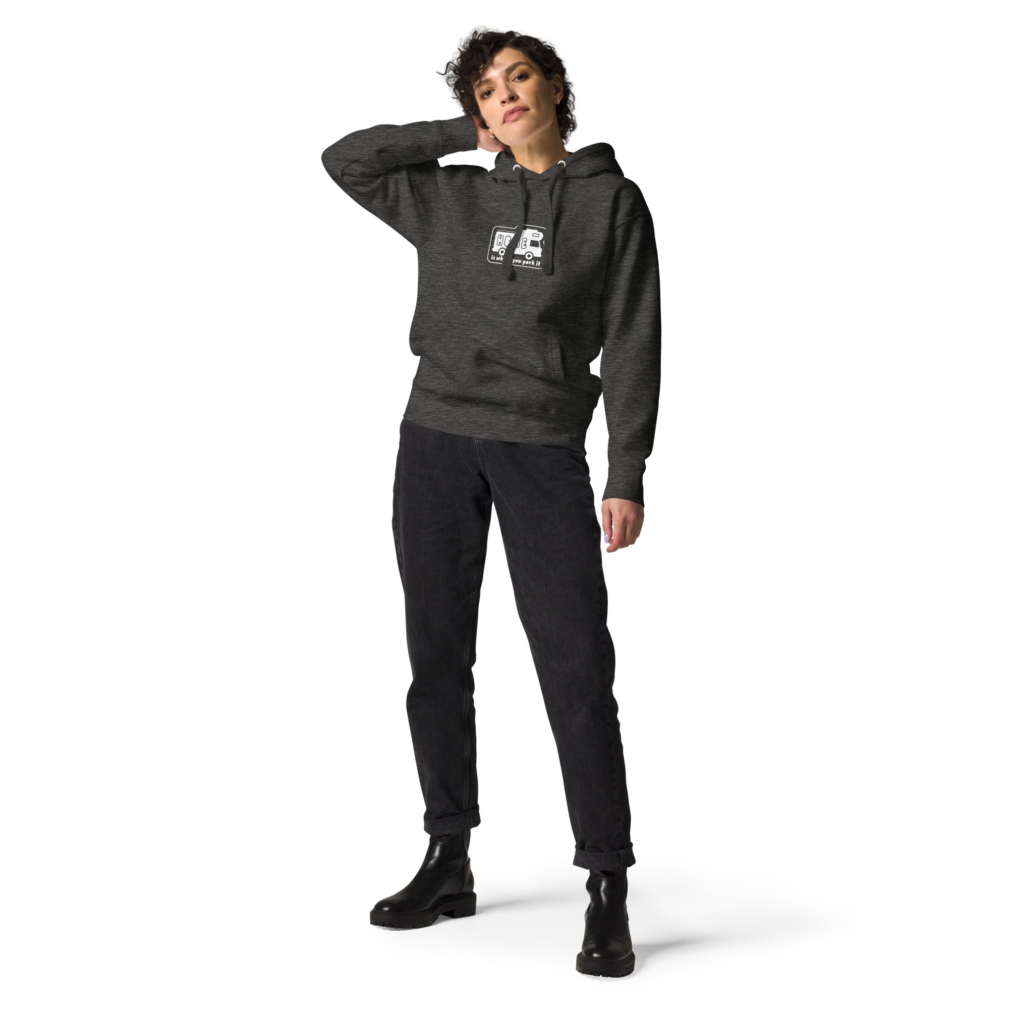 Unisex Cotton Hoodie White Camper Van Home is where you park it
