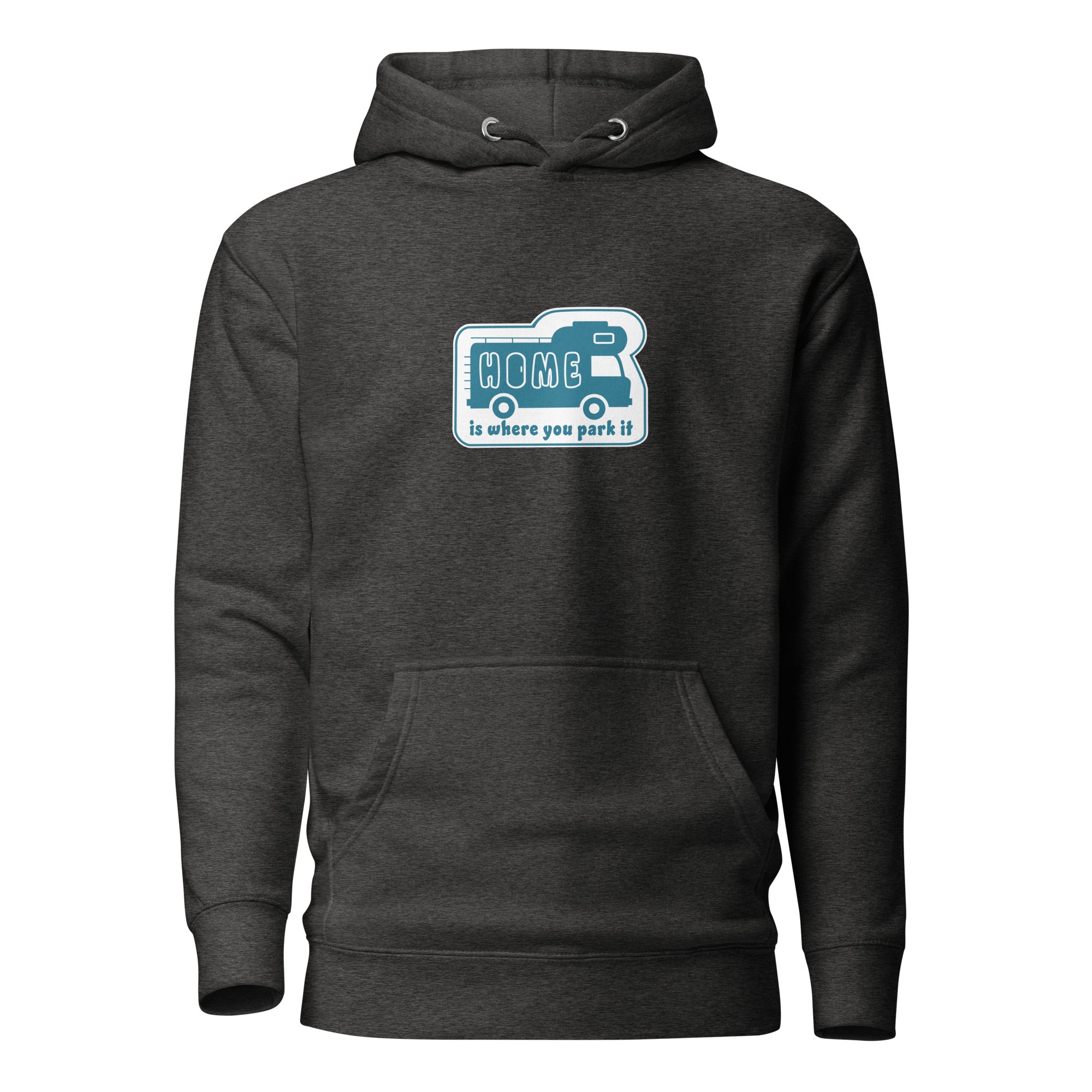 Unisex Cotton Hoodie Blue Camper Van Home is where you park it
