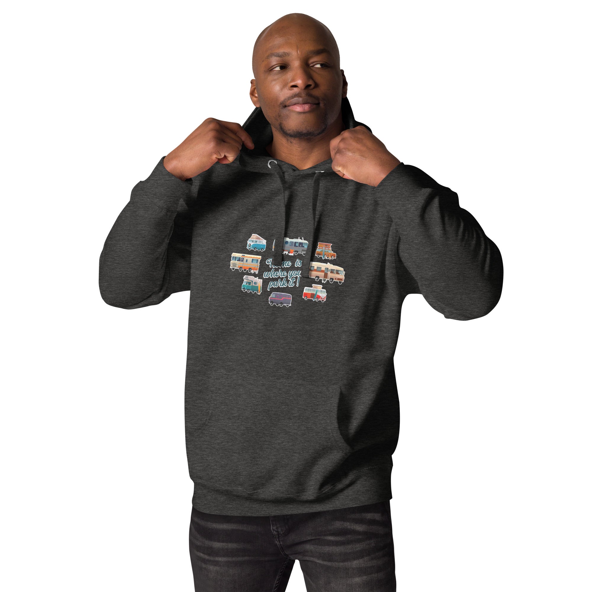 Unisex Cotton Hoodie Square Vintage Campers