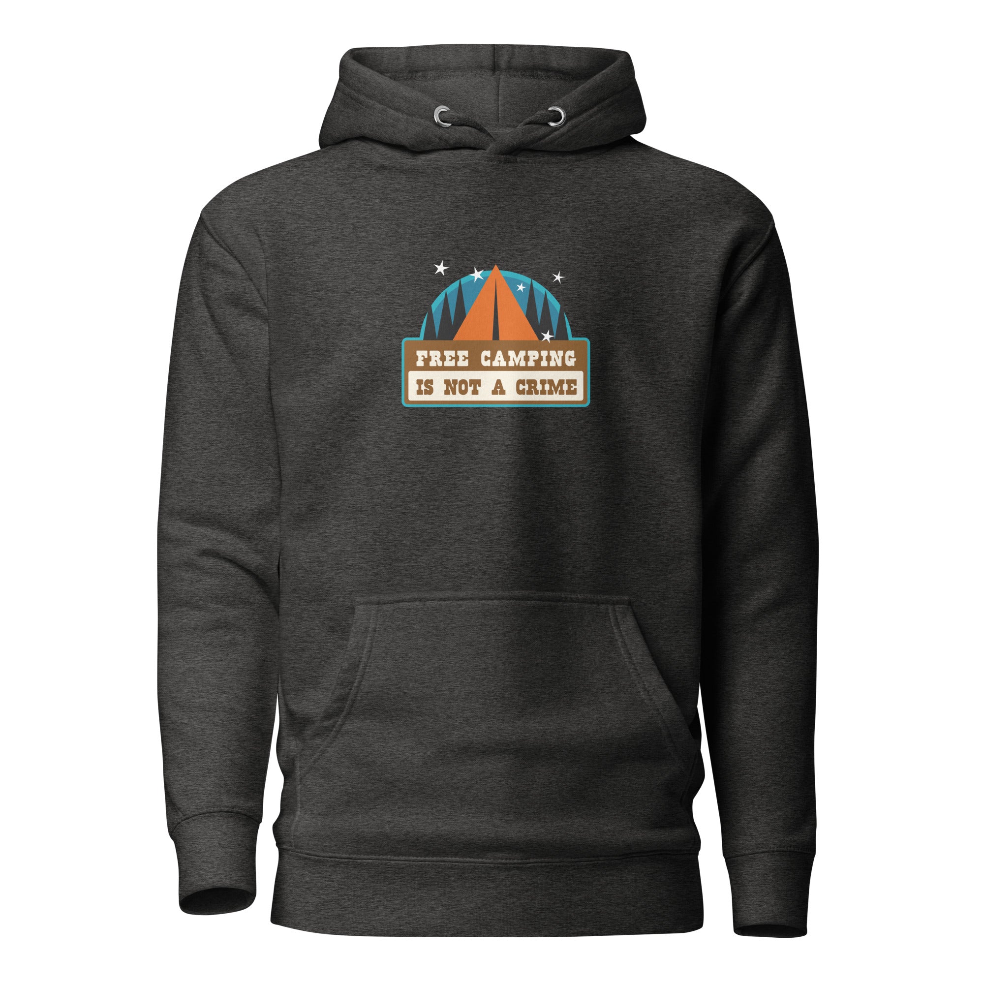 Unisex Cotton Hoodie Free camping is not a crime graphic