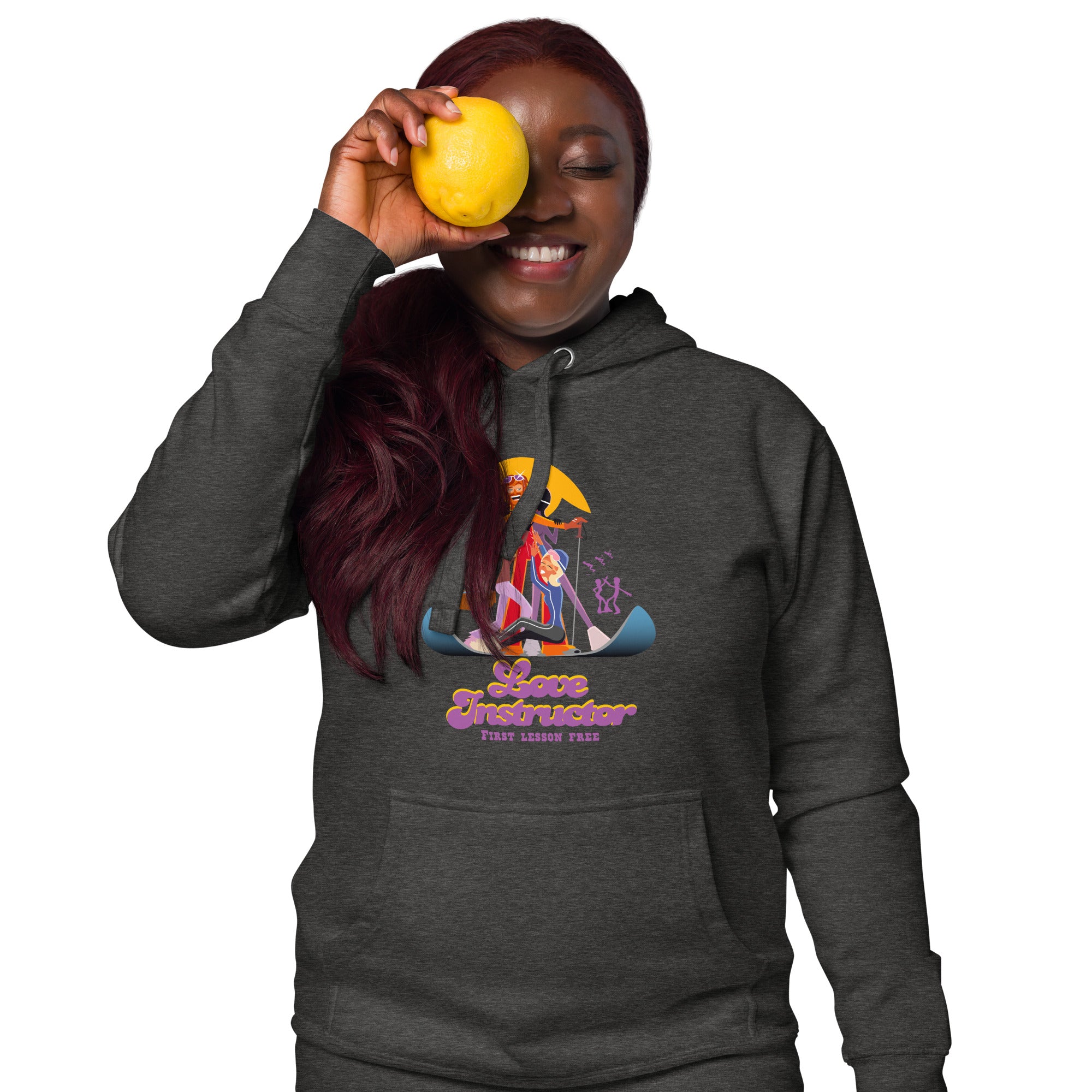 Sweat à capuche unisexe en coton Love Instructor First Lesson free