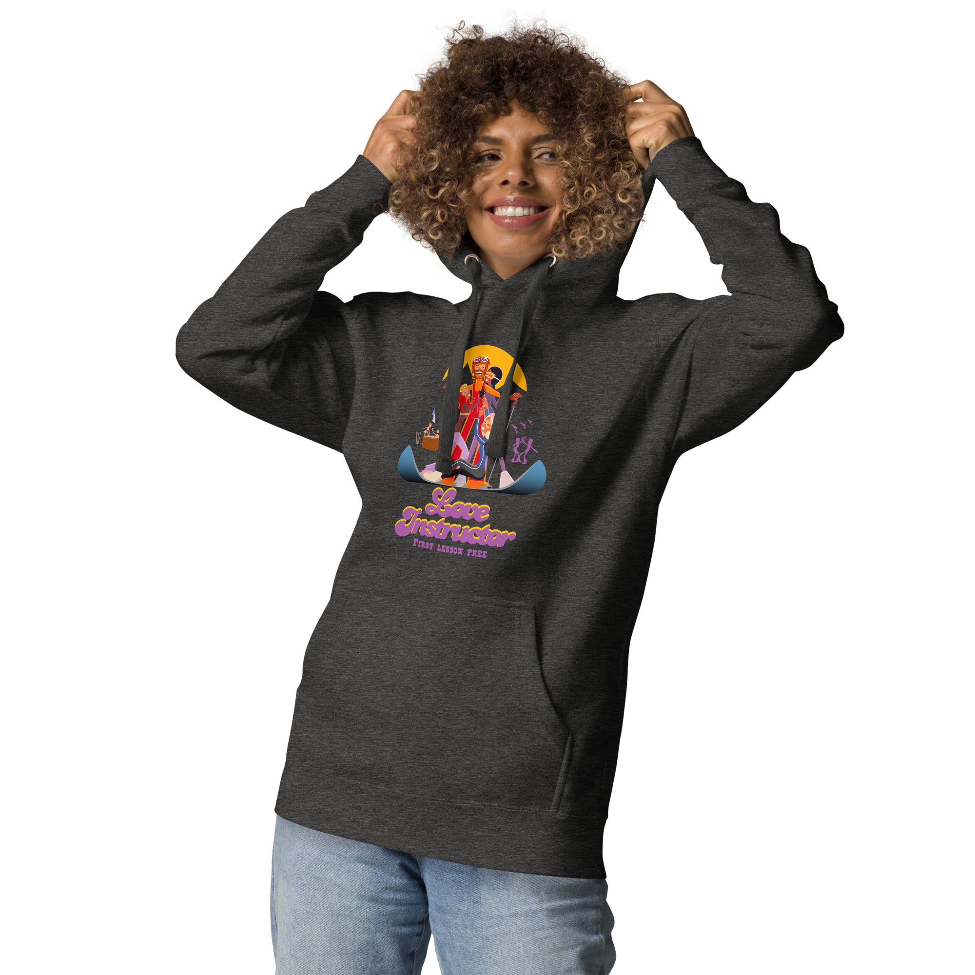 Sweat à capuche unisexe en coton Love Instructor First Lesson free