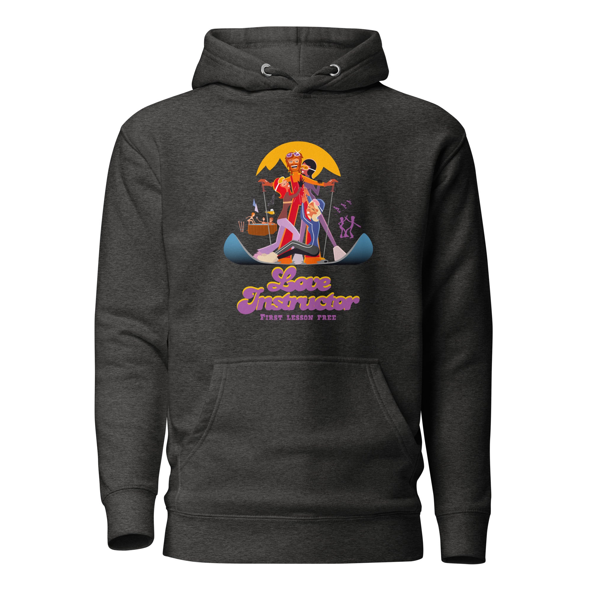 Sweat à capuche unisexe en coton Love Instructor First Lesson free