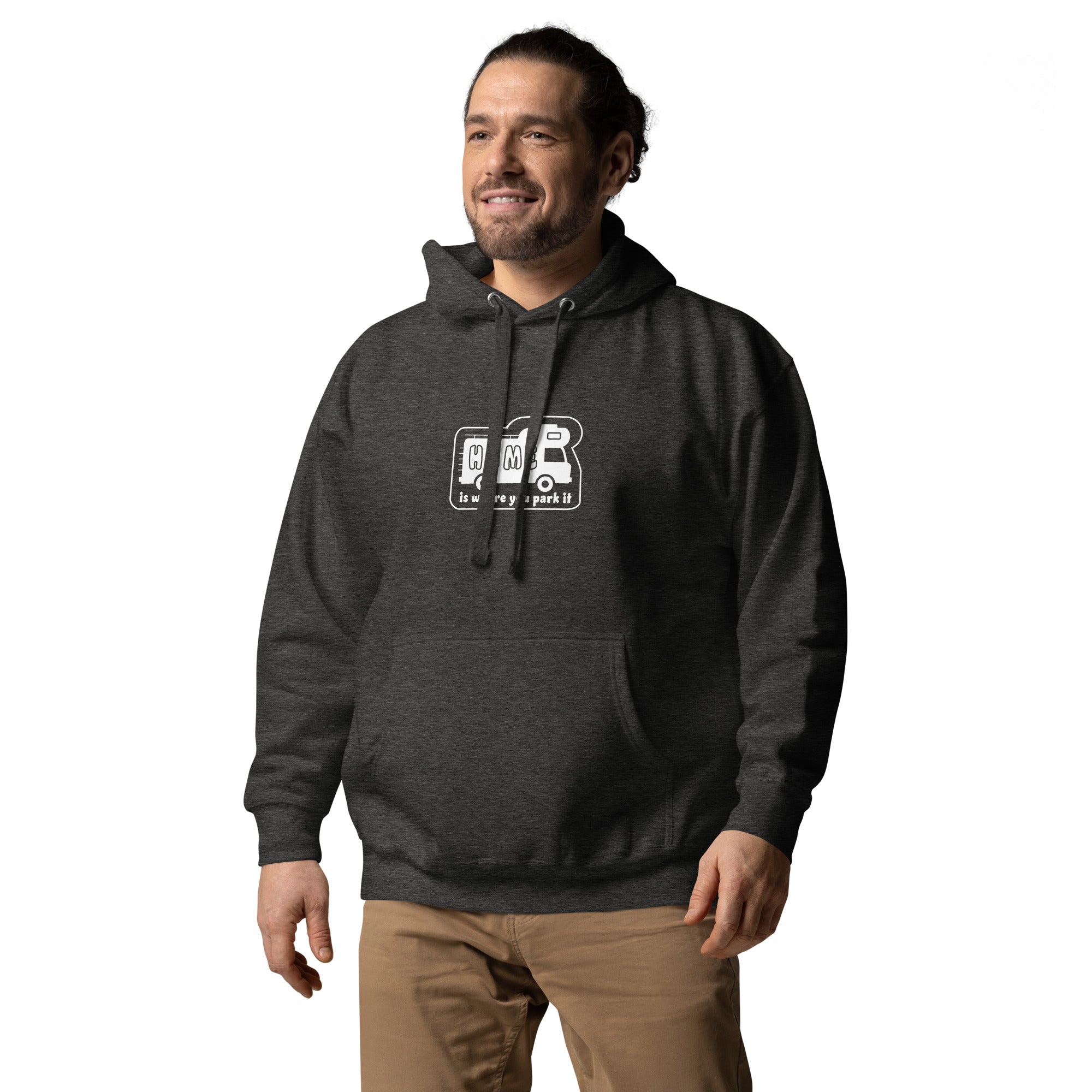 Unisex Cotton Hoodie White Camper Van Home is where you park it