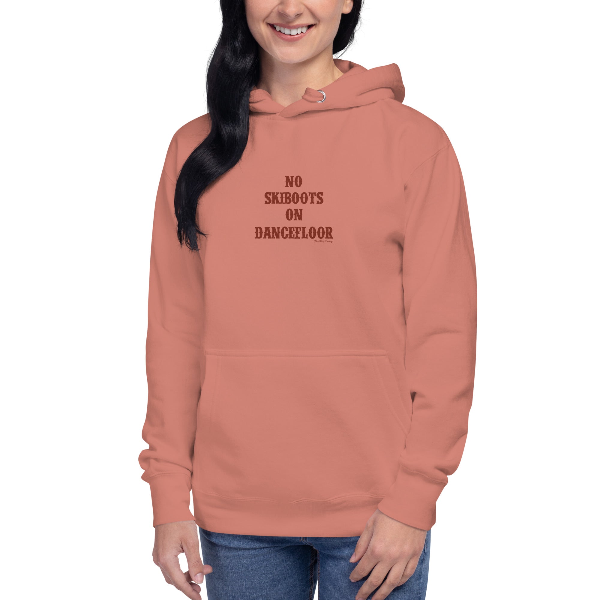 Unisex Cotton Hoodie No Skiboots on Dancefloor on light colors