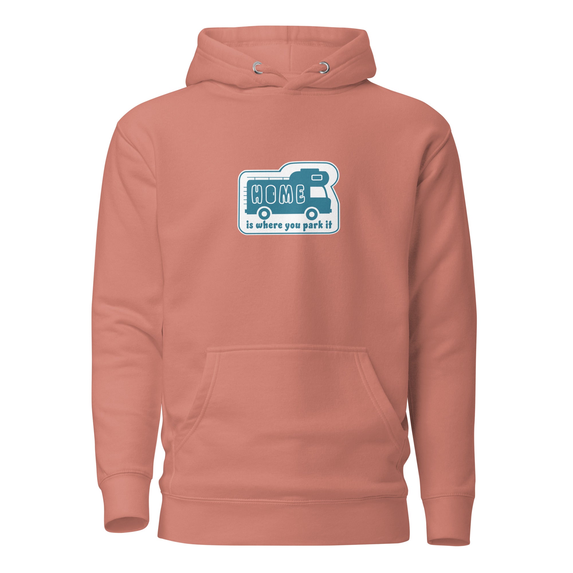Unisex Cotton Hoodie Blue Camper Van Home is where you park it
