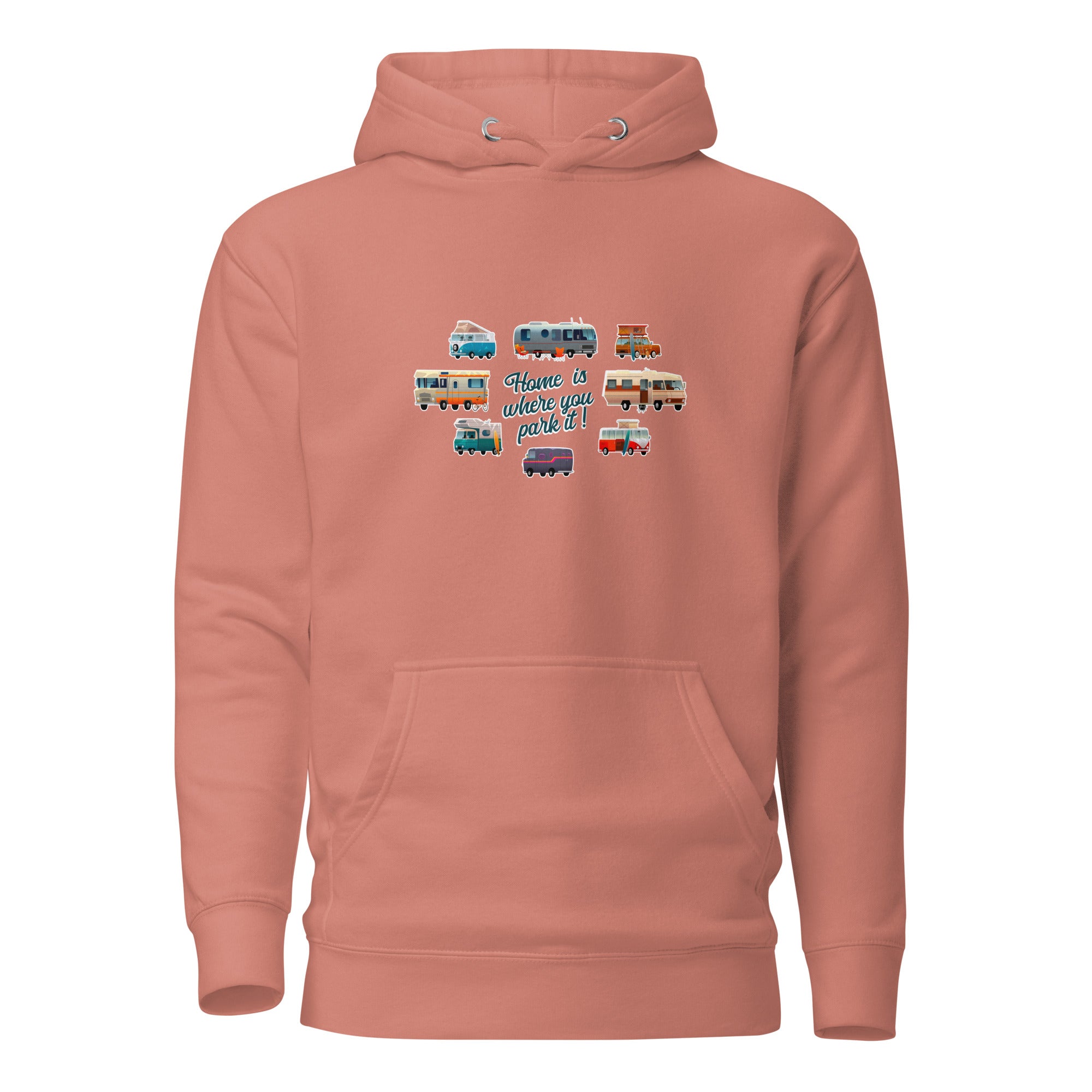 Unisex Cotton Hoodie Square Vintage Campers