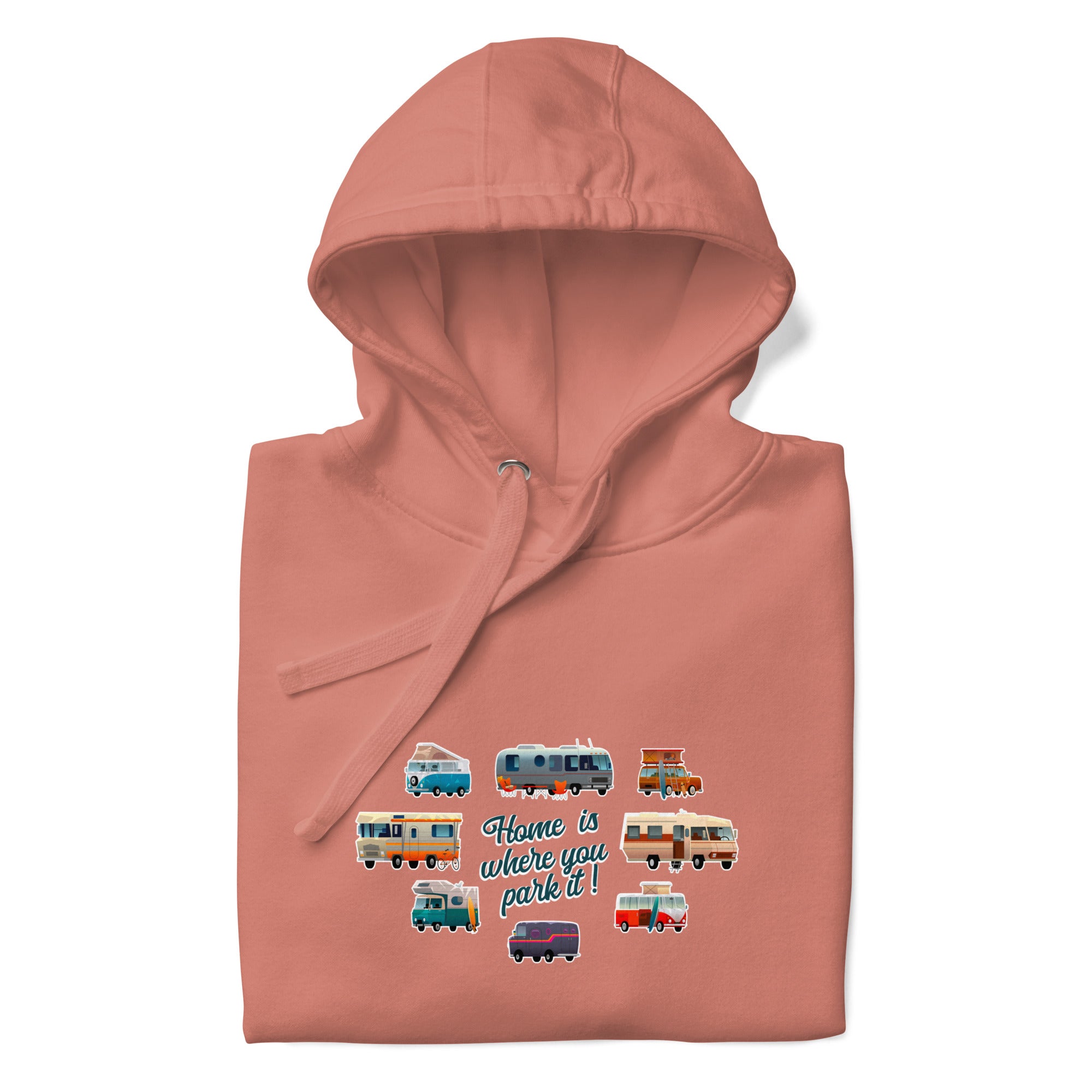 Unisex Cotton Hoodie Square Vintage Campers