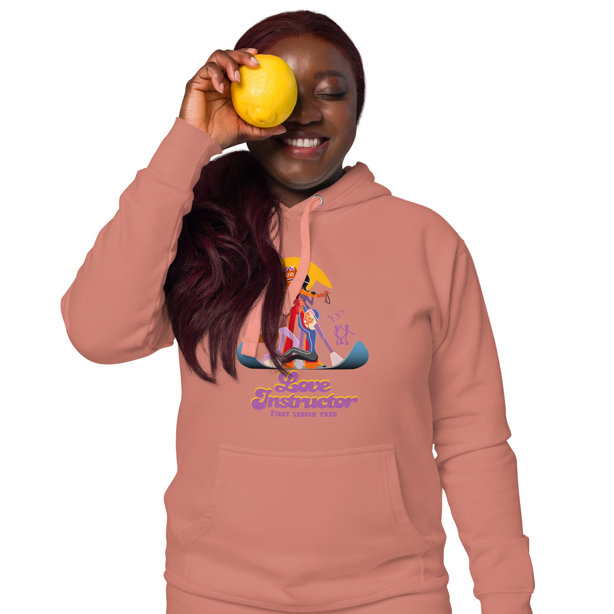Sweat à capuche unisexe en coton Love Instructor First Lesson free