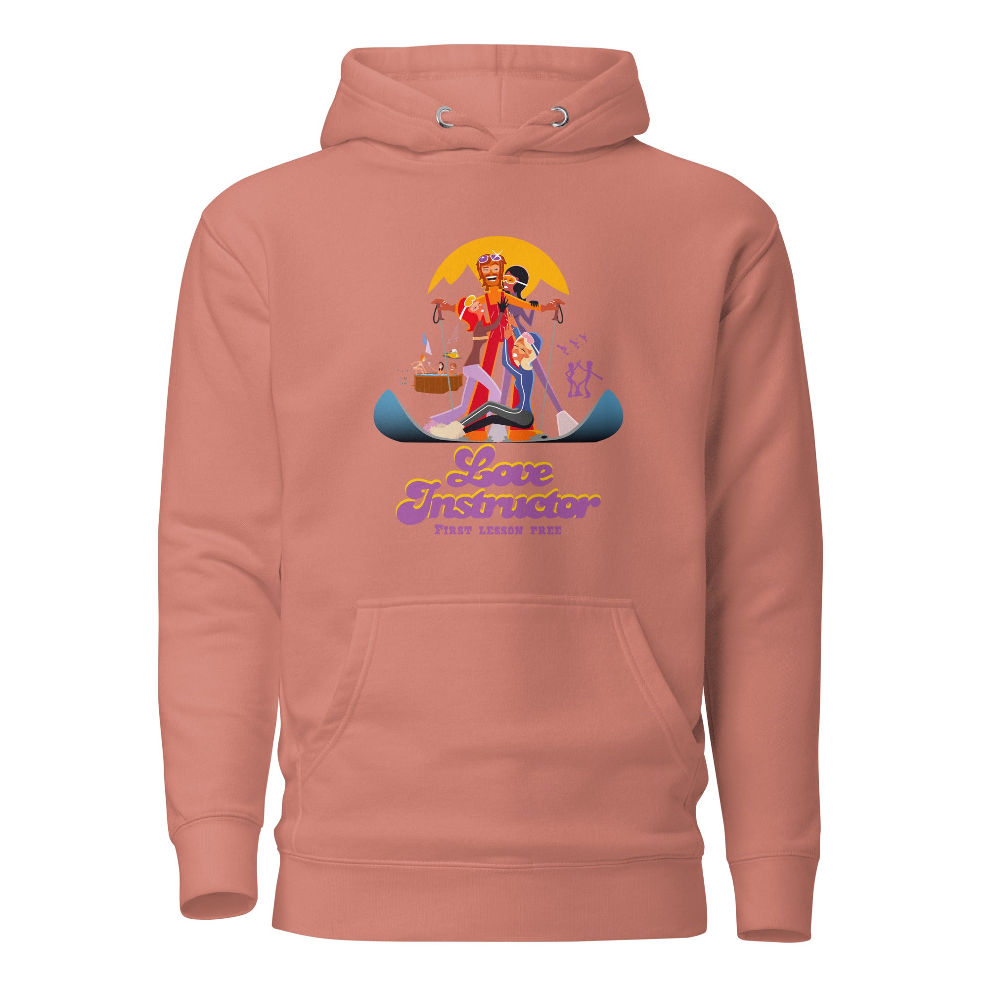 Sweat à capuche unisexe en coton Love Instructor First Lesson free