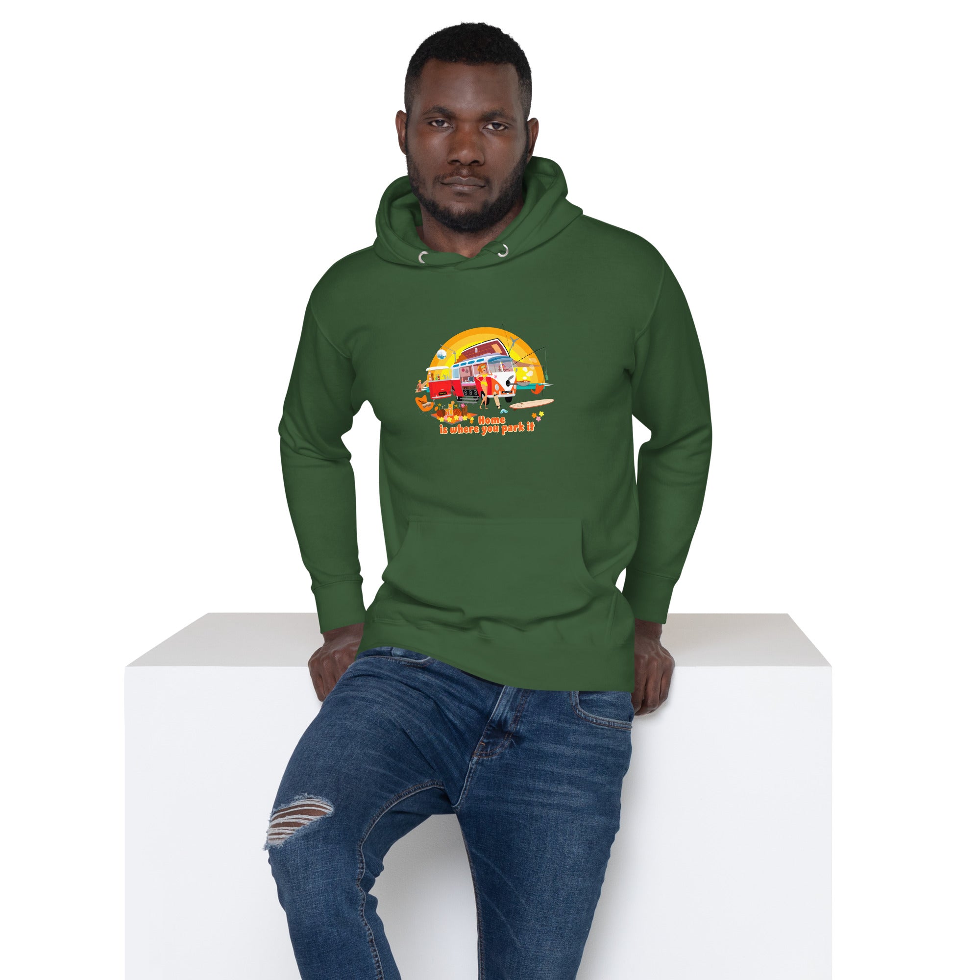 Unisex Cotton Hoodie Ultra Combi Home is where you park it