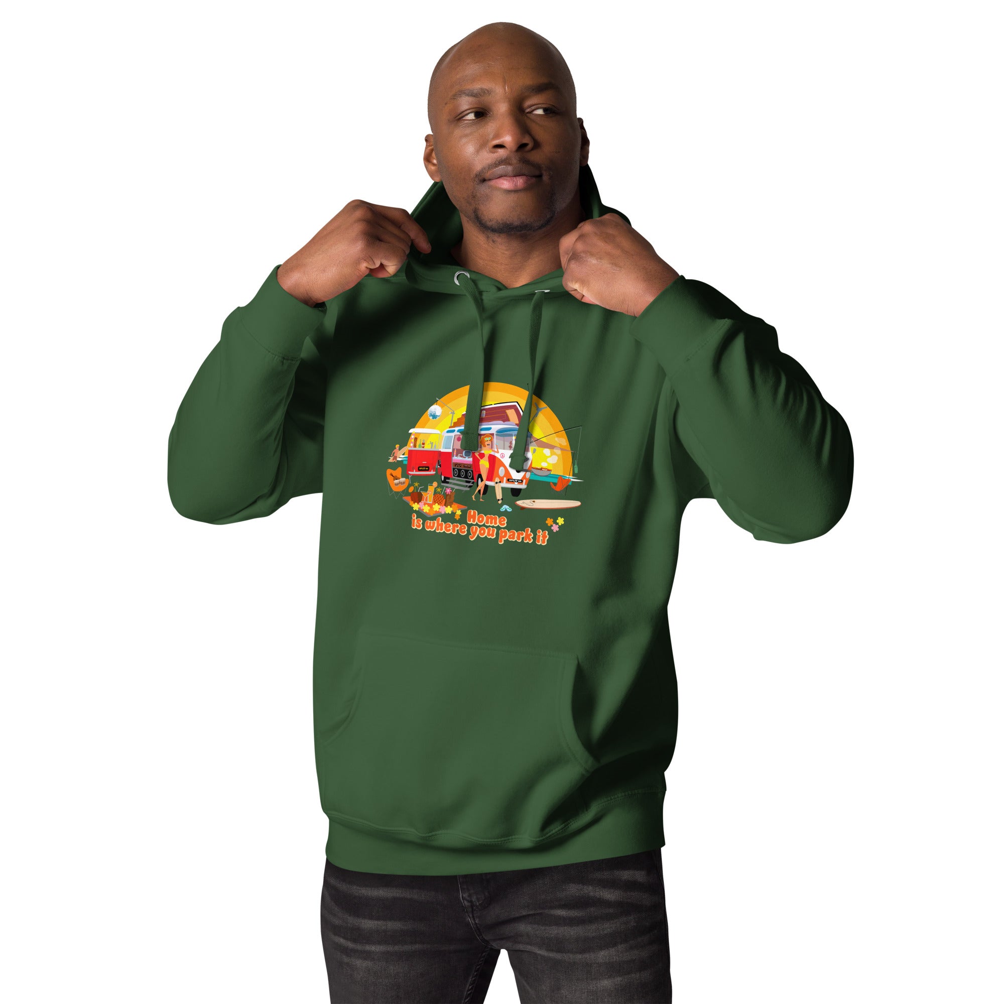 Unisex Cotton Hoodie Ultra Combi Home is where you park it