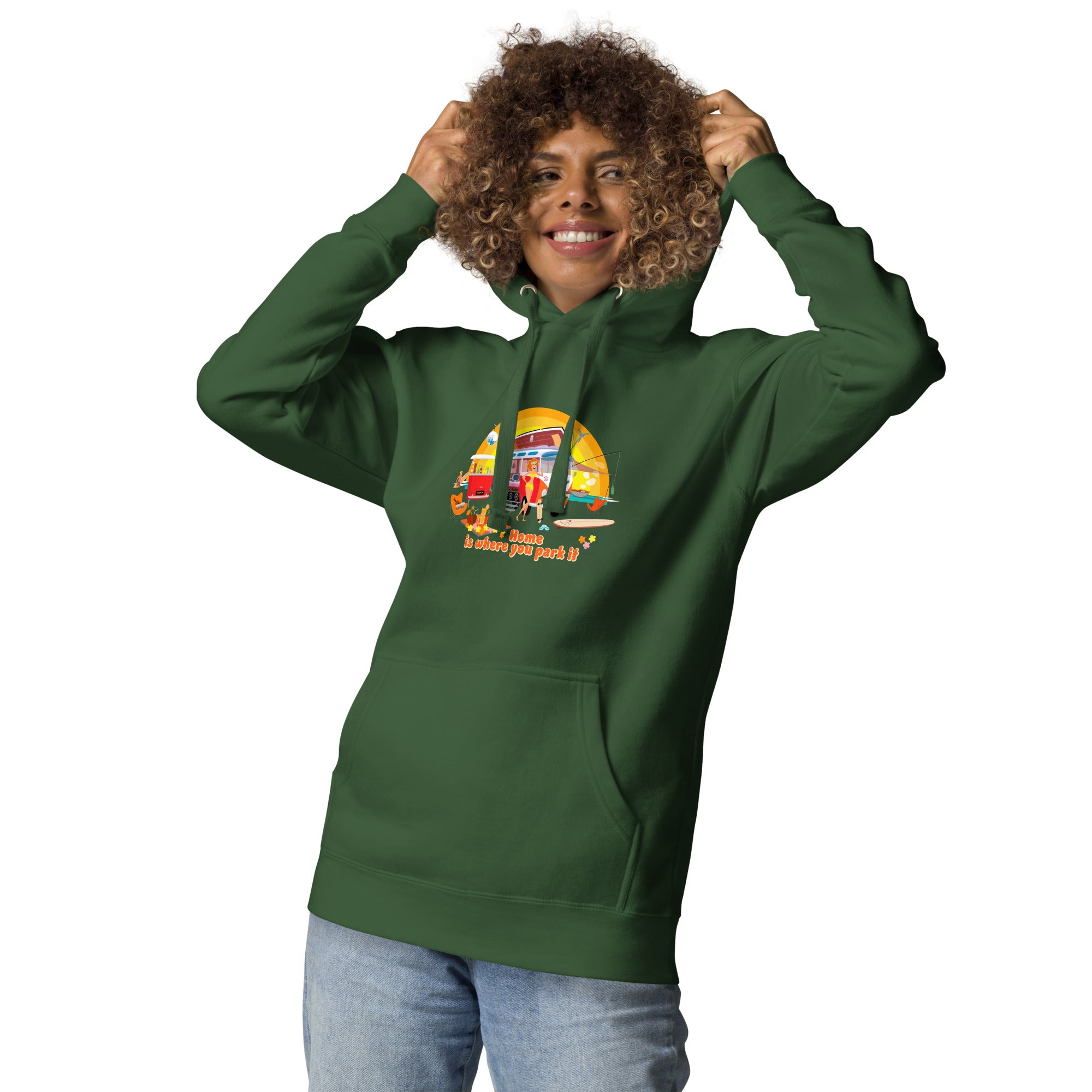 Unisex Cotton Hoodie Ultra Combi Home is where you park it