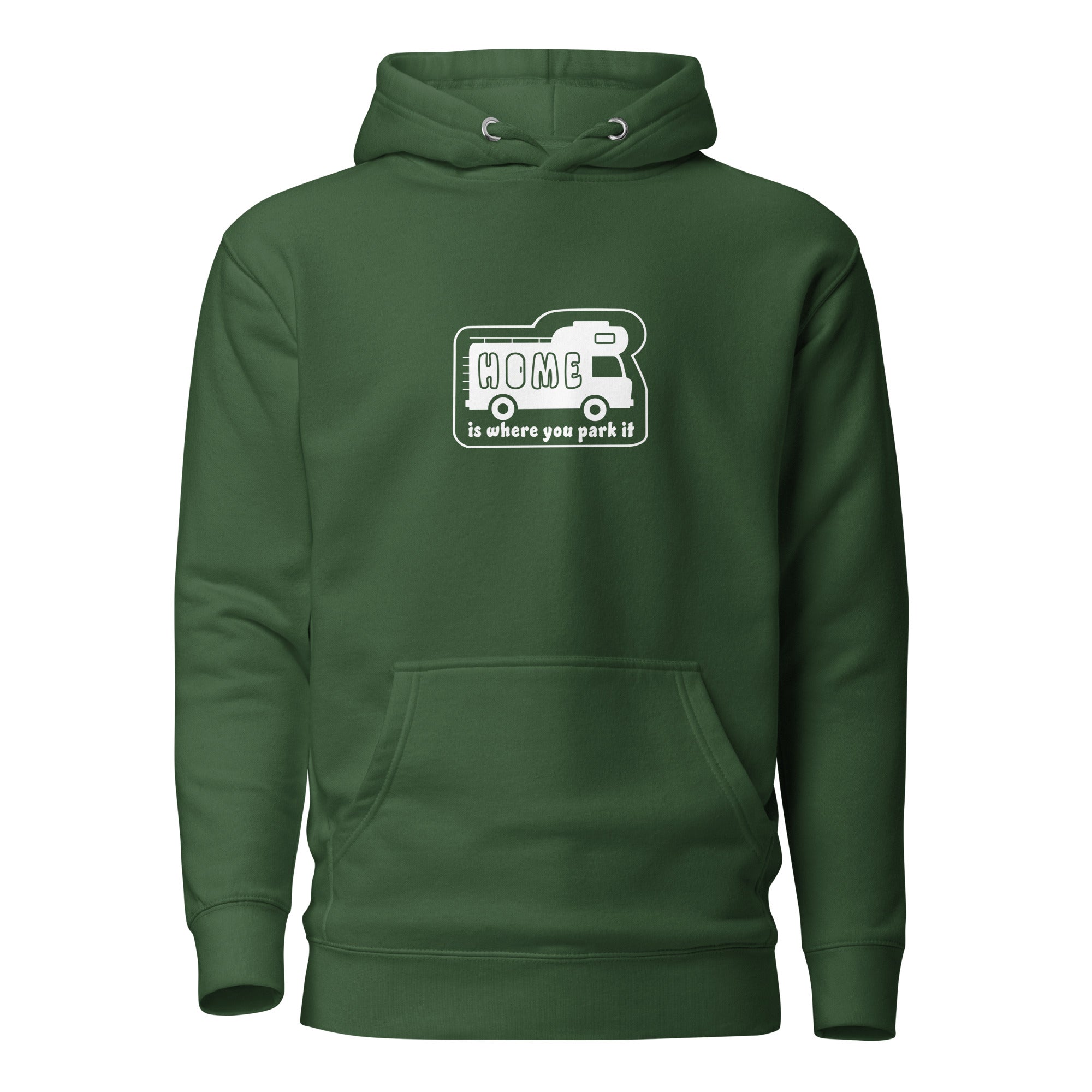 Unisex Cotton Hoodie White Camper Van Home is where you park it