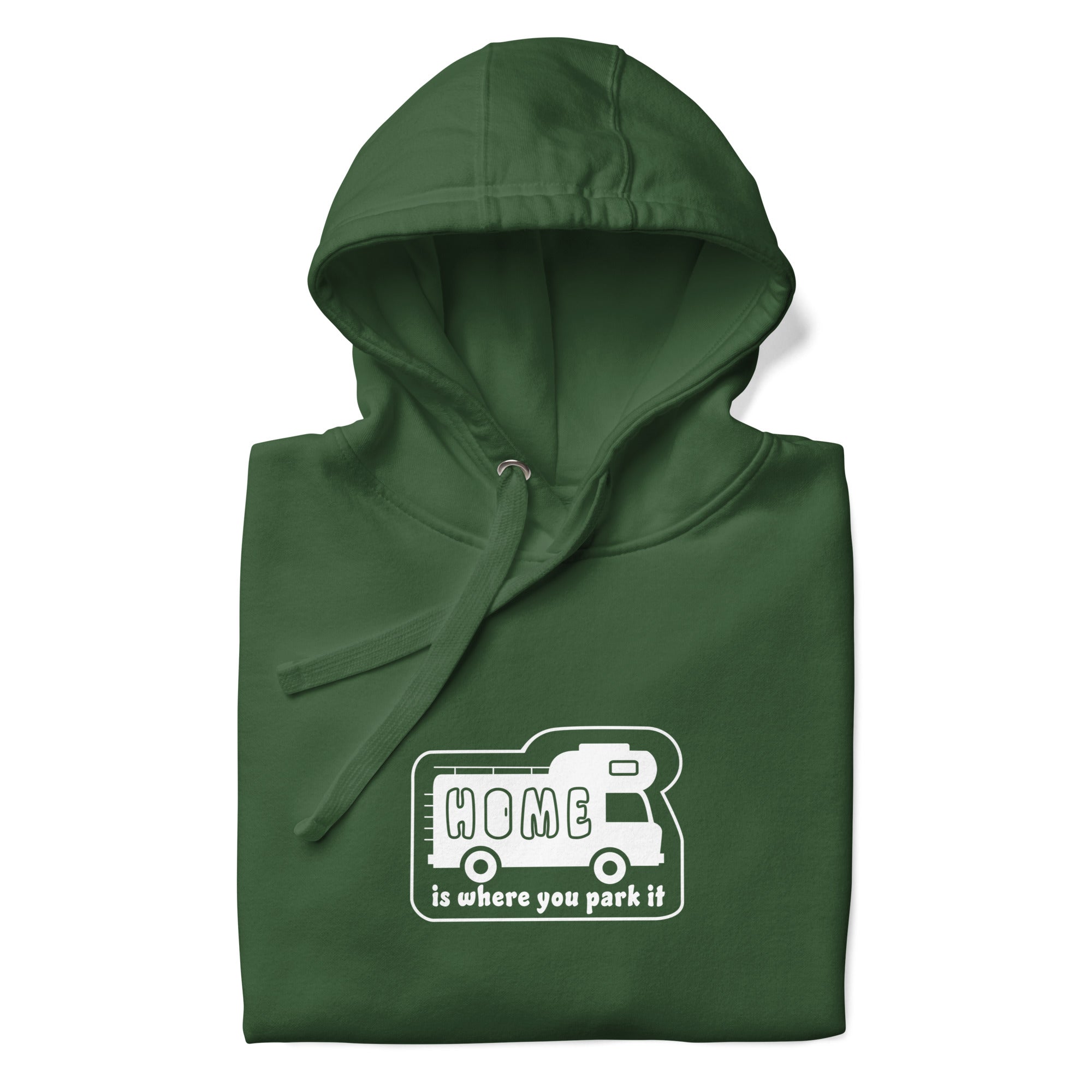 Unisex Cotton Hoodie White Camper Van Home is where you park it
