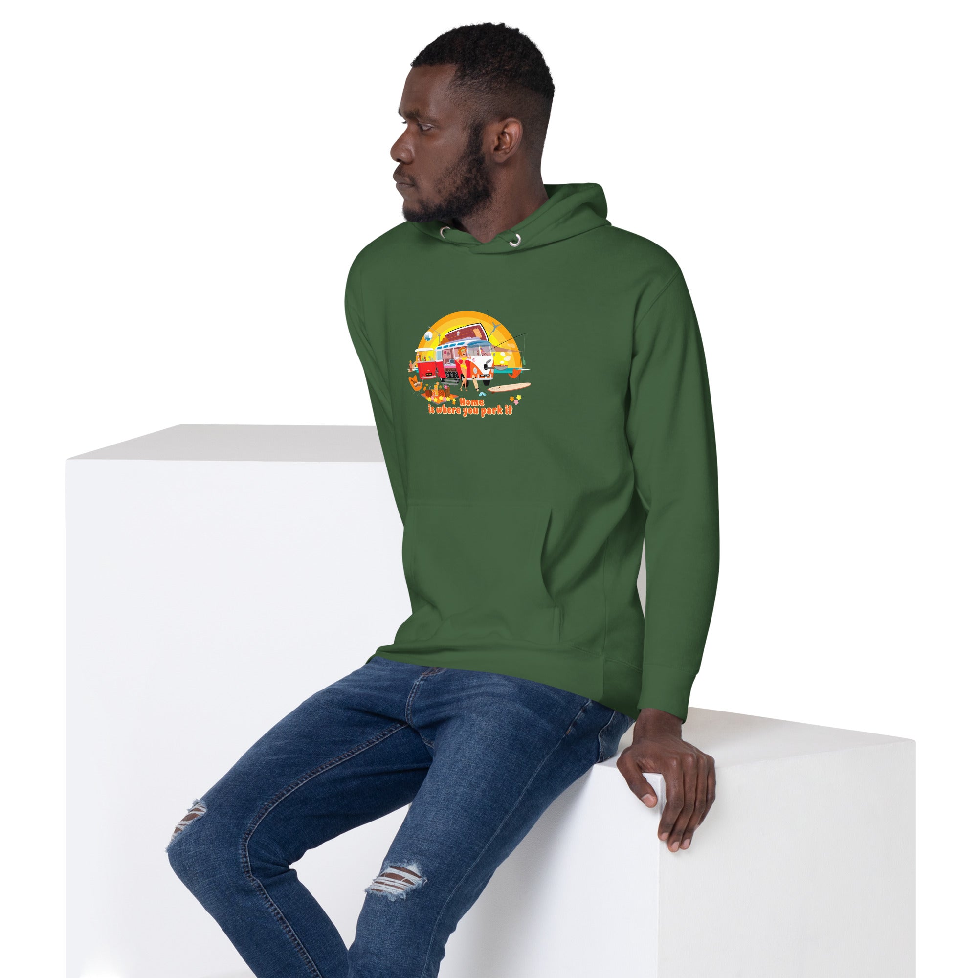Unisex Cotton Hoodie Ultra Combi Home is where you park it