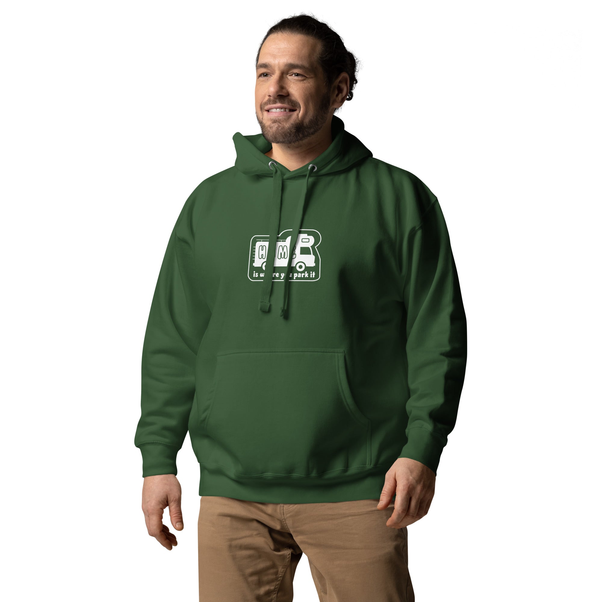 Unisex Cotton Hoodie White Camper Van Home is where you park it