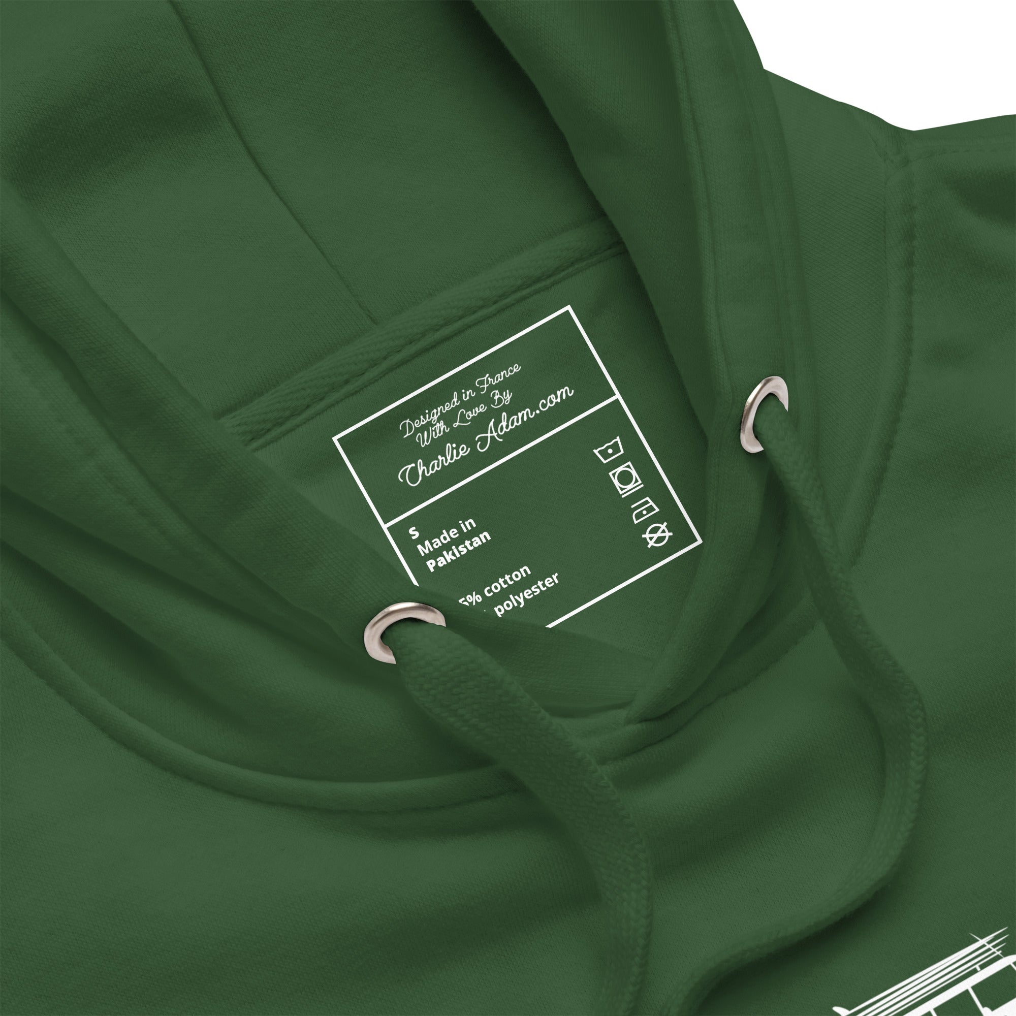 Unisex Cotton Hoodie White Surf Combi Home is where you park it