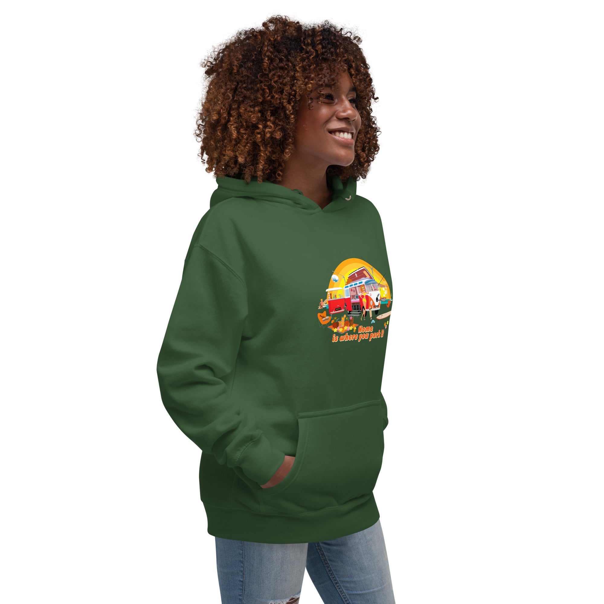 Unisex Cotton Hoodie Ultra Combi Home is where you park it