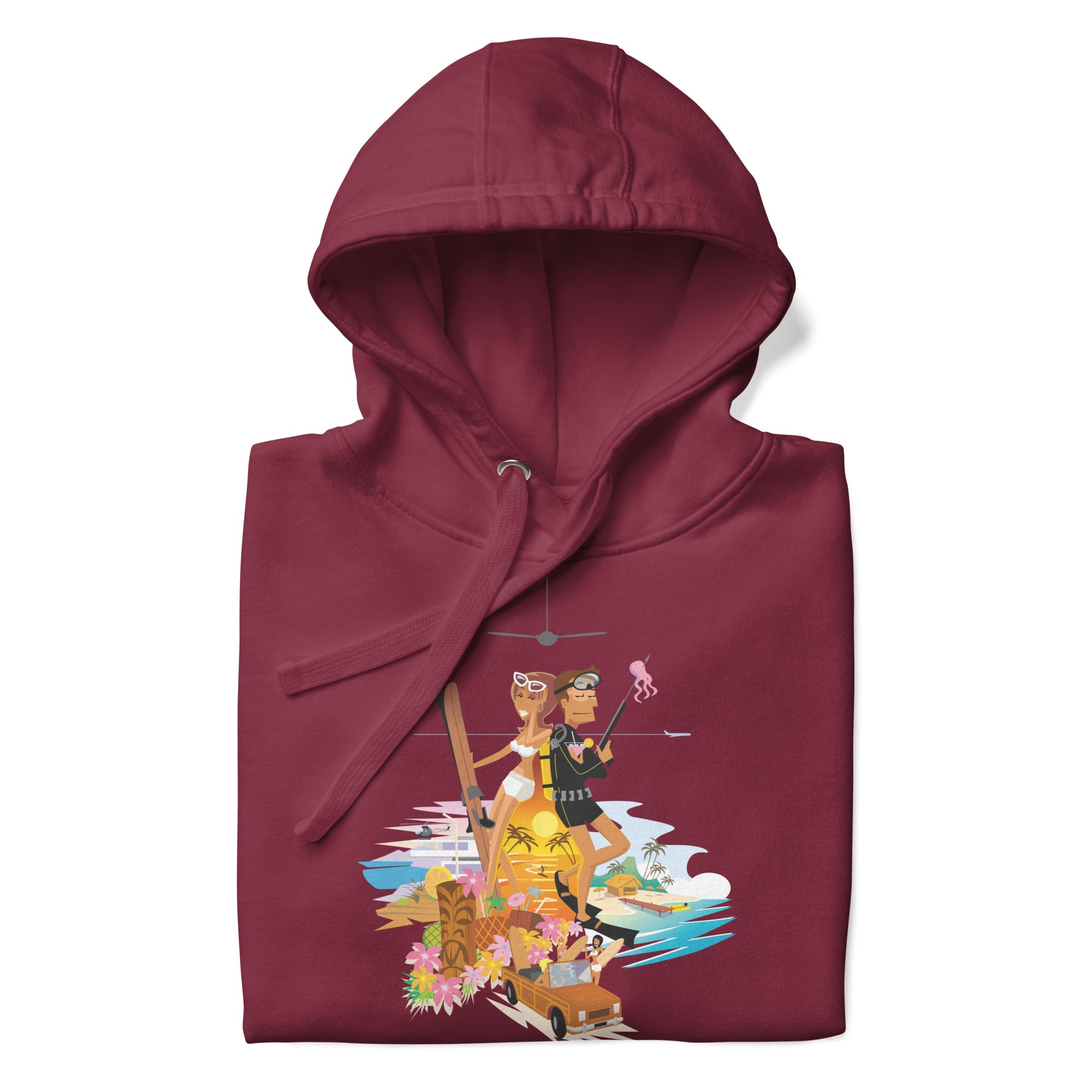 Sweat à capuche unisexe en coton License to Chill Vamos a la Playa