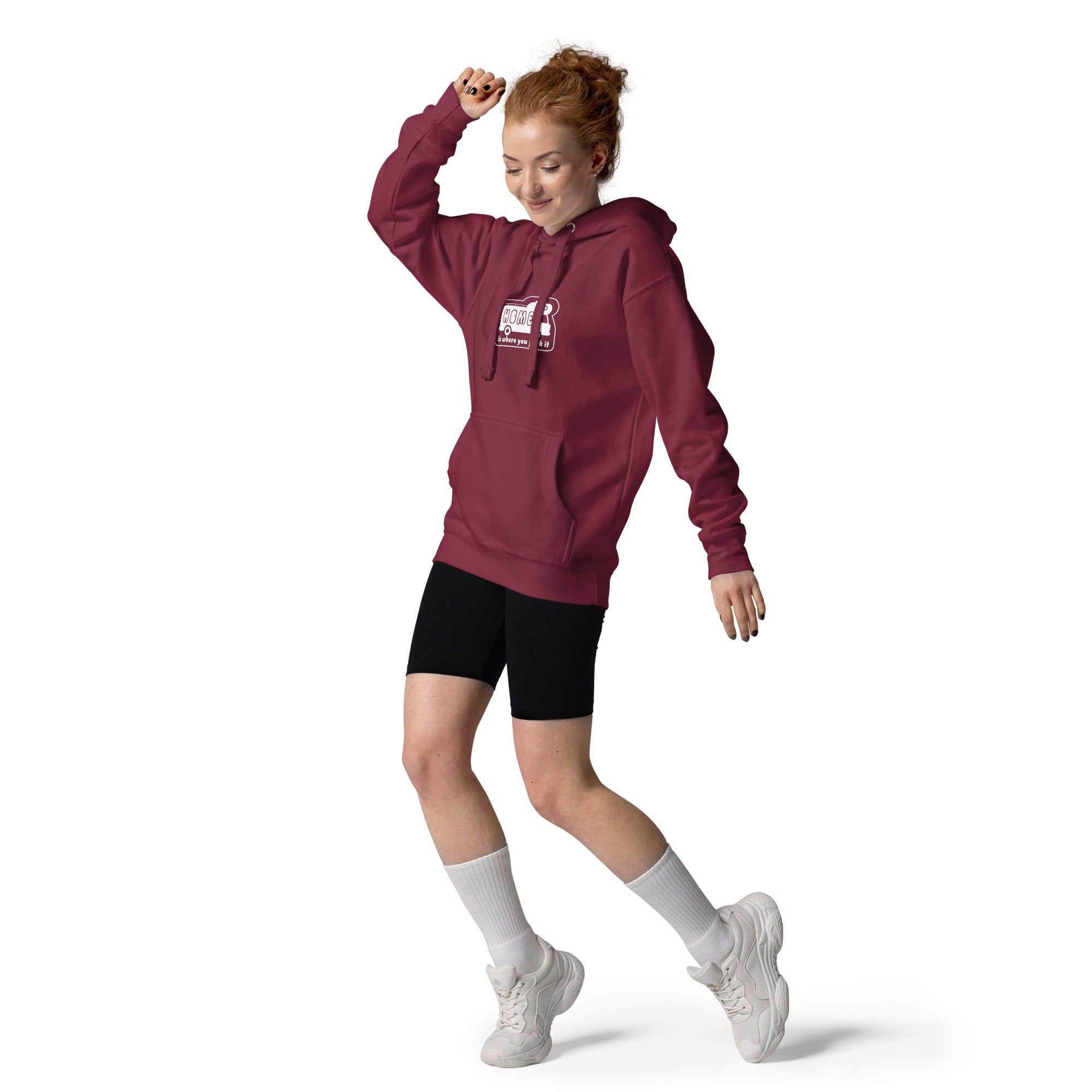 Unisex Cotton Hoodie White Camper Van Home is where you park it