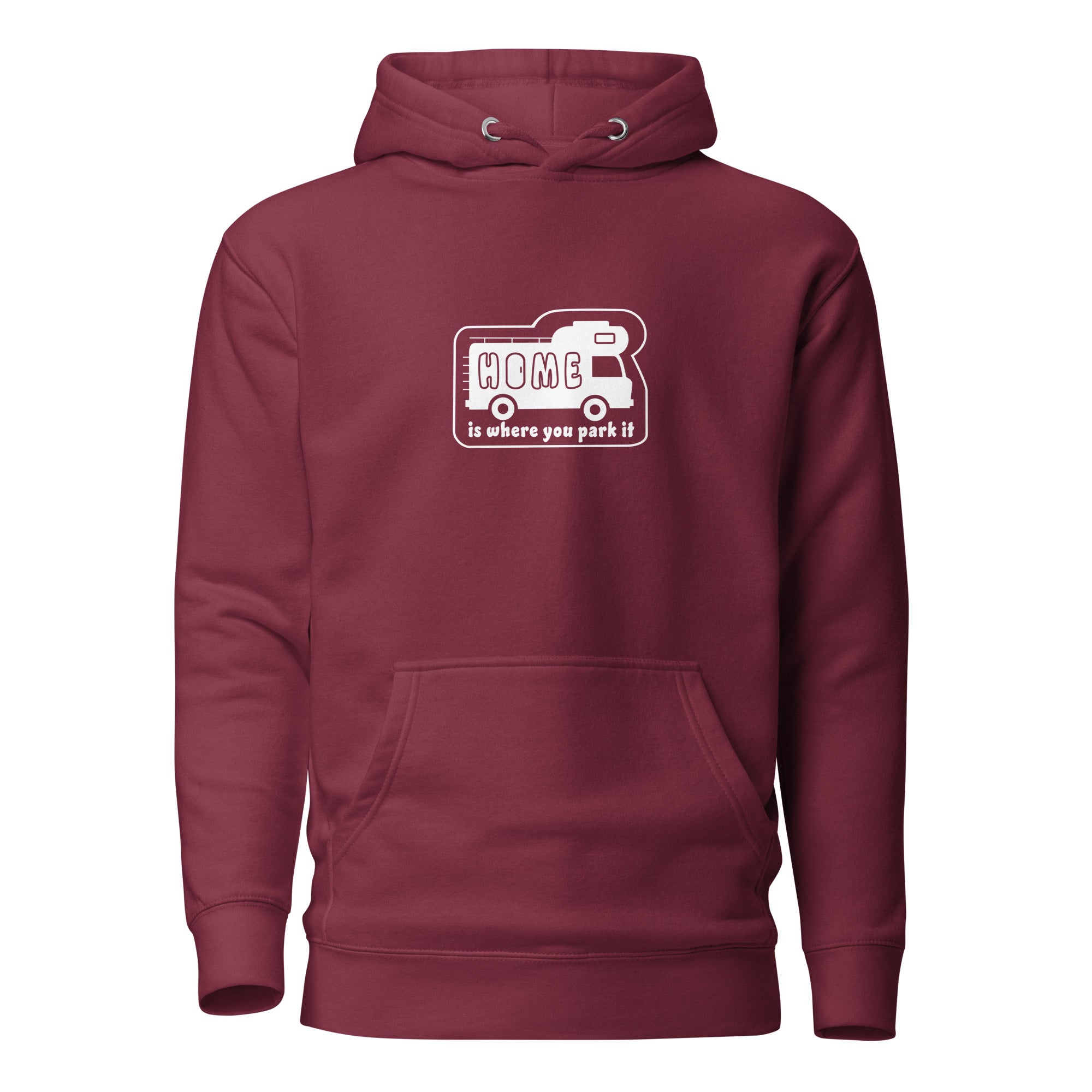 Unisex Cotton Hoodie White Camper Van Home is where you park it