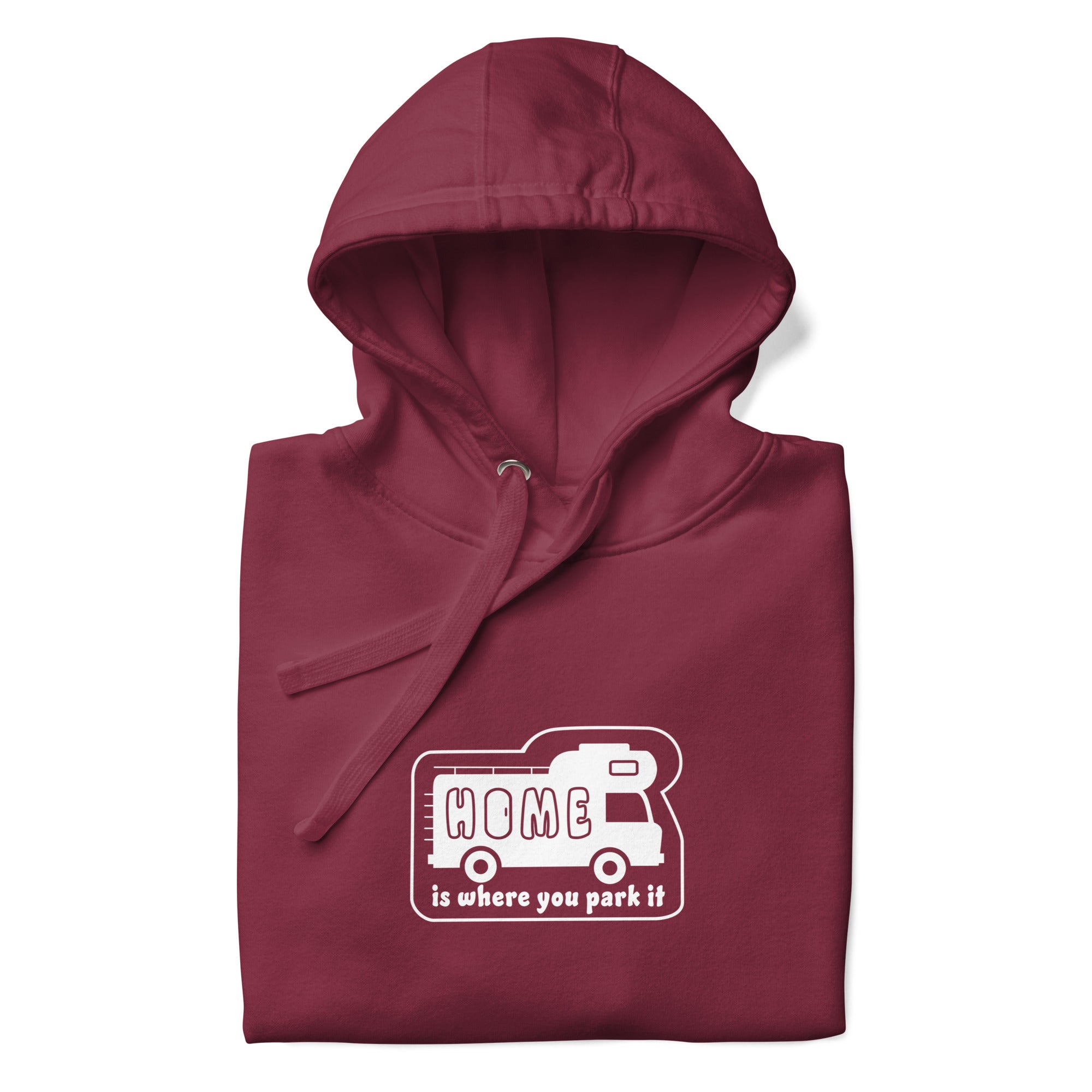 Unisex Cotton Hoodie White Camper Van Home is where you park it