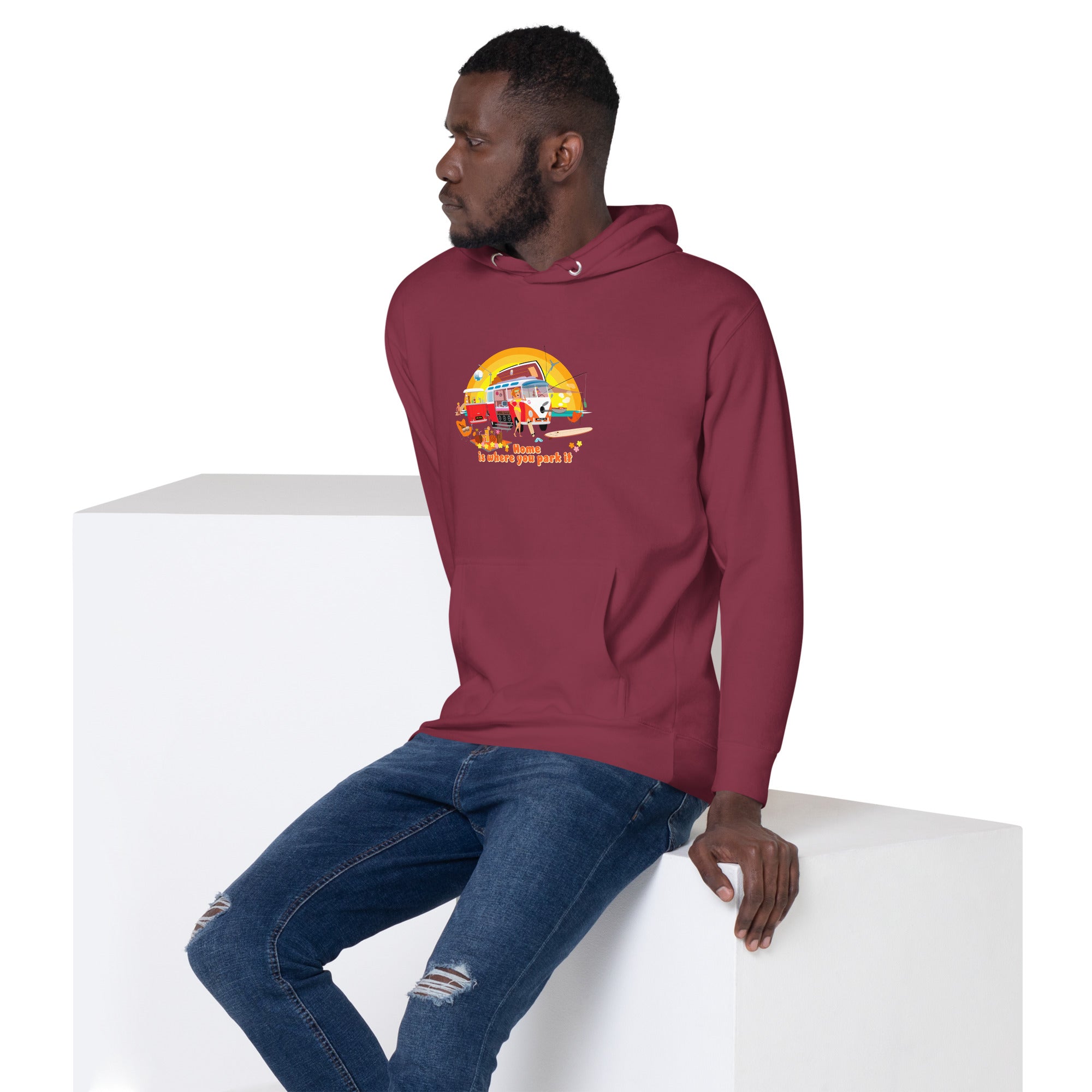 Unisex Cotton Hoodie Ultra Combi Home is where you park it
