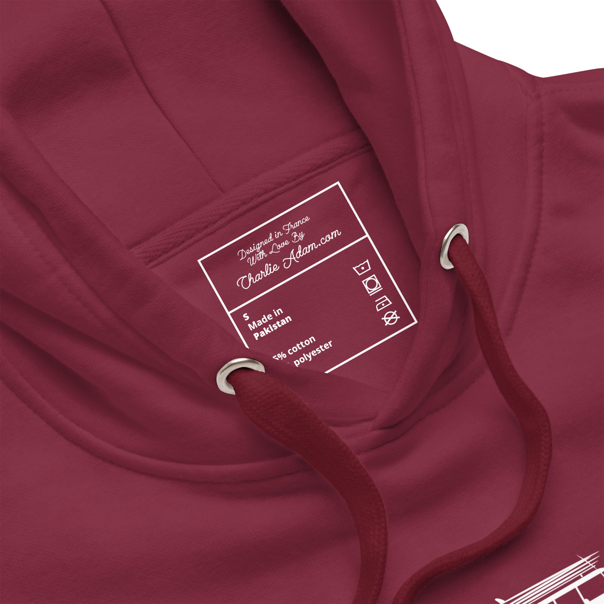 Unisex Cotton Hoodie White Surf Combi Home is where you park it