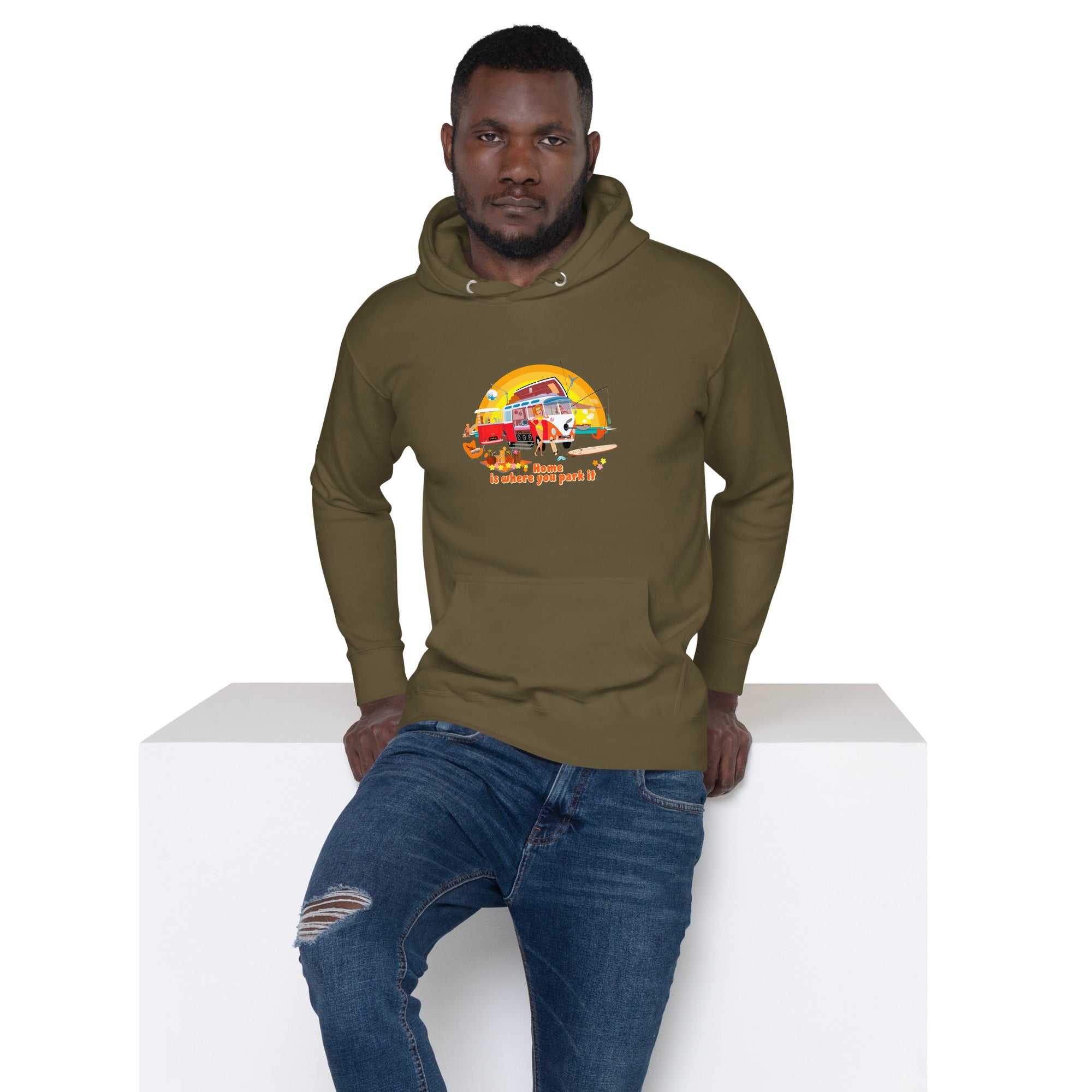 Unisex Cotton Hoodie Ultra Combi Home is where you park it