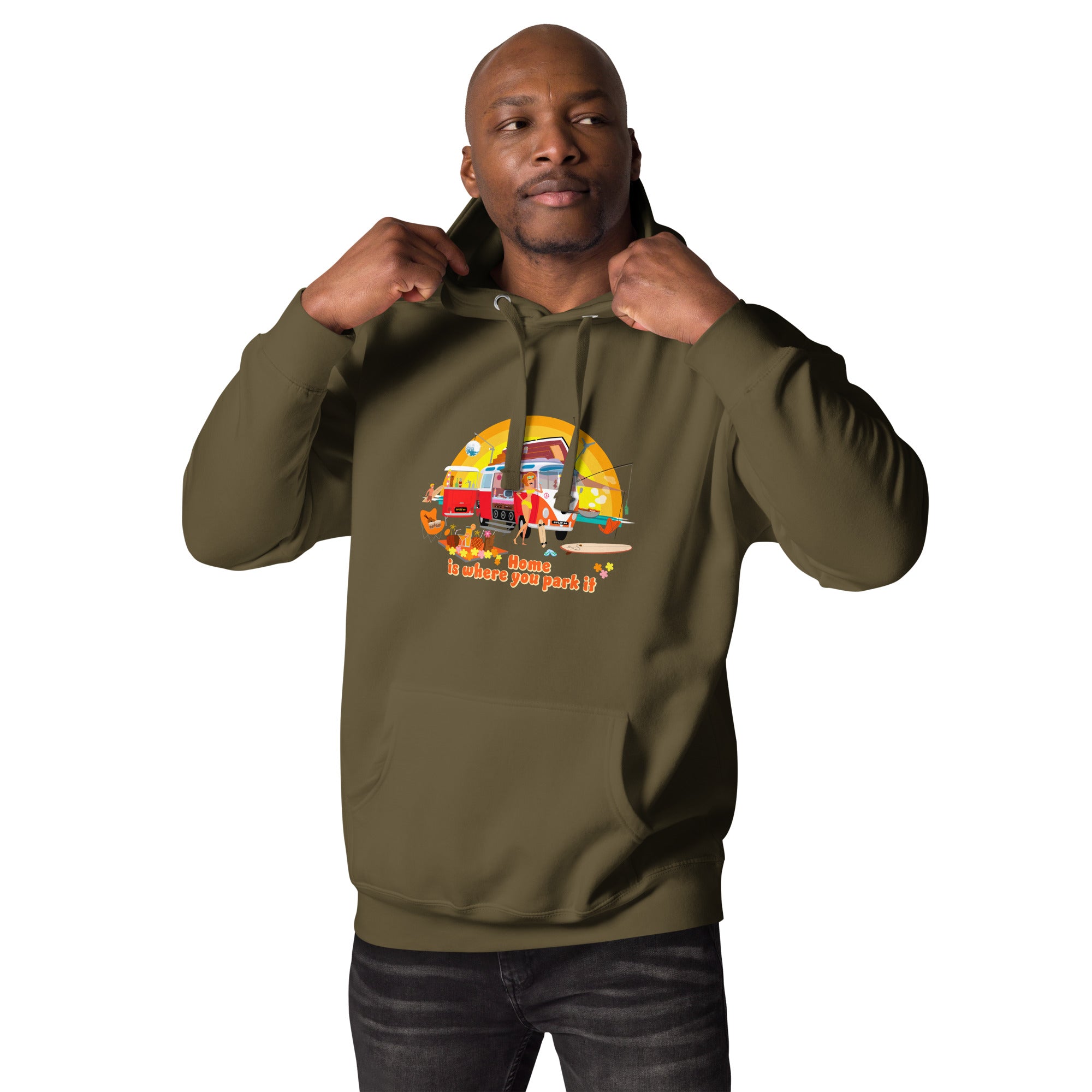 Unisex Cotton Hoodie Ultra Combi Home is where you park it