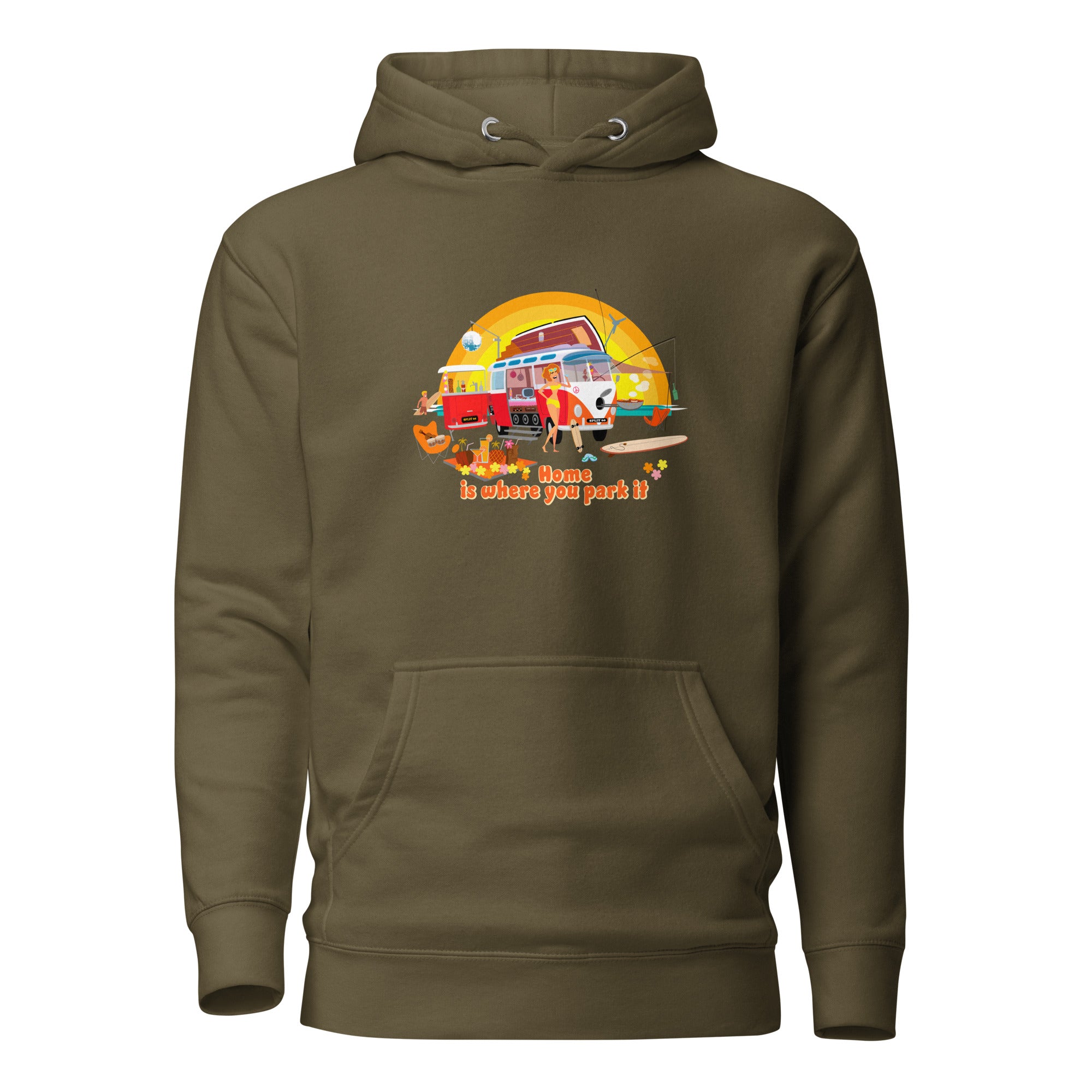 Unisex Cotton Hoodie Ultra Combi Home is where you park it