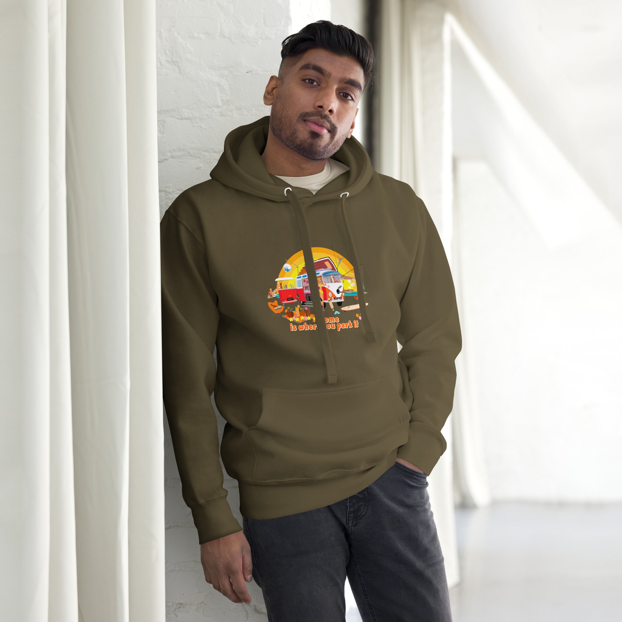 Unisex Cotton Hoodie Ultra Combi Home is where you park it