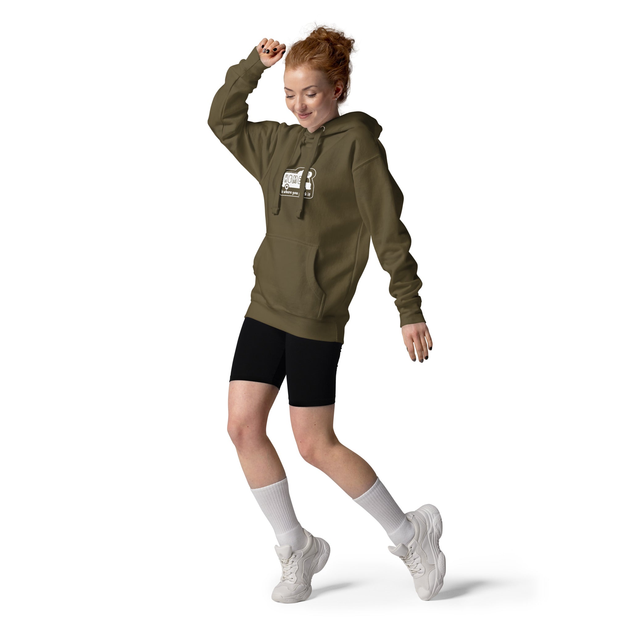 Unisex Cotton Hoodie White Camper Van Home is where you park it