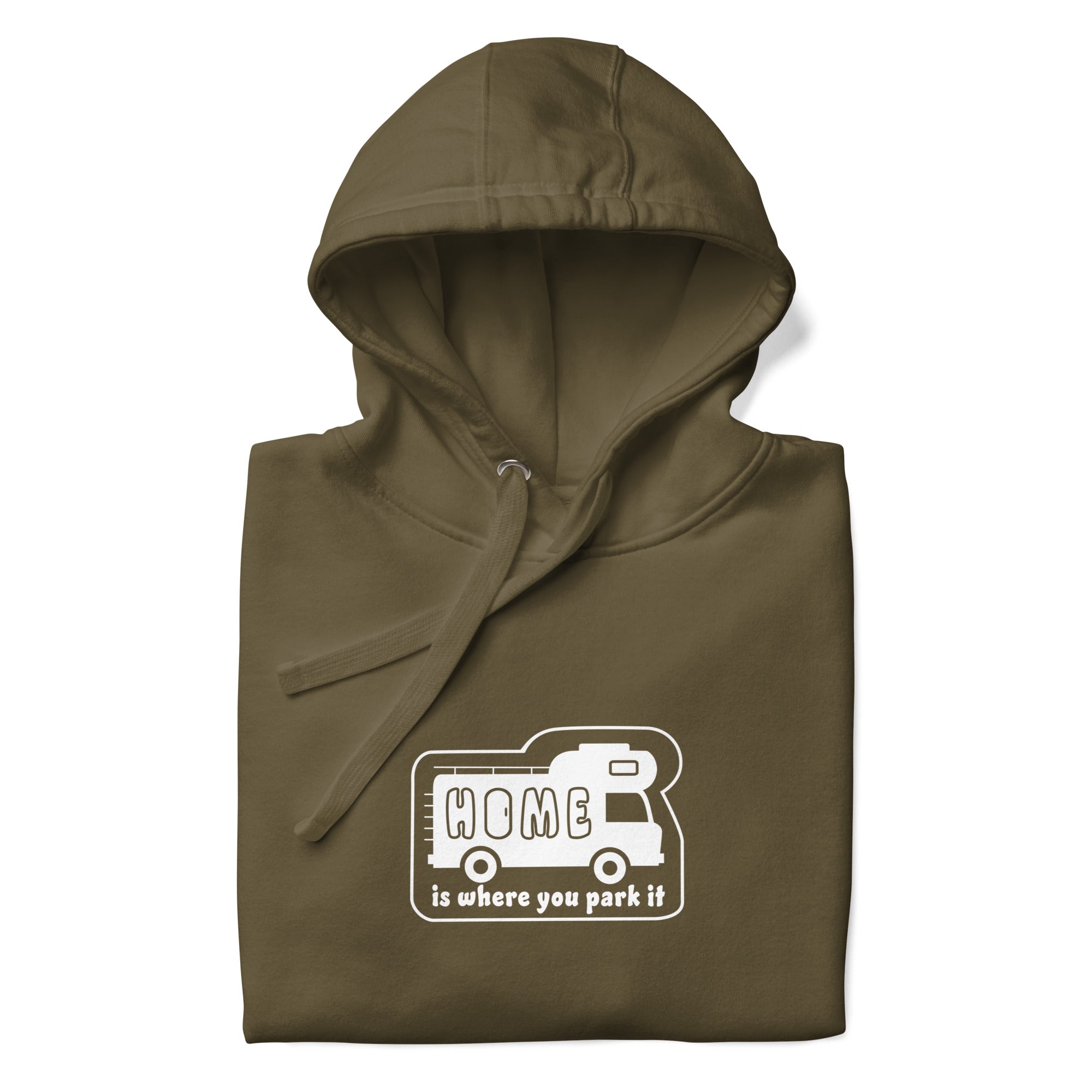Unisex Cotton Hoodie White Camper Van Home is where you park it