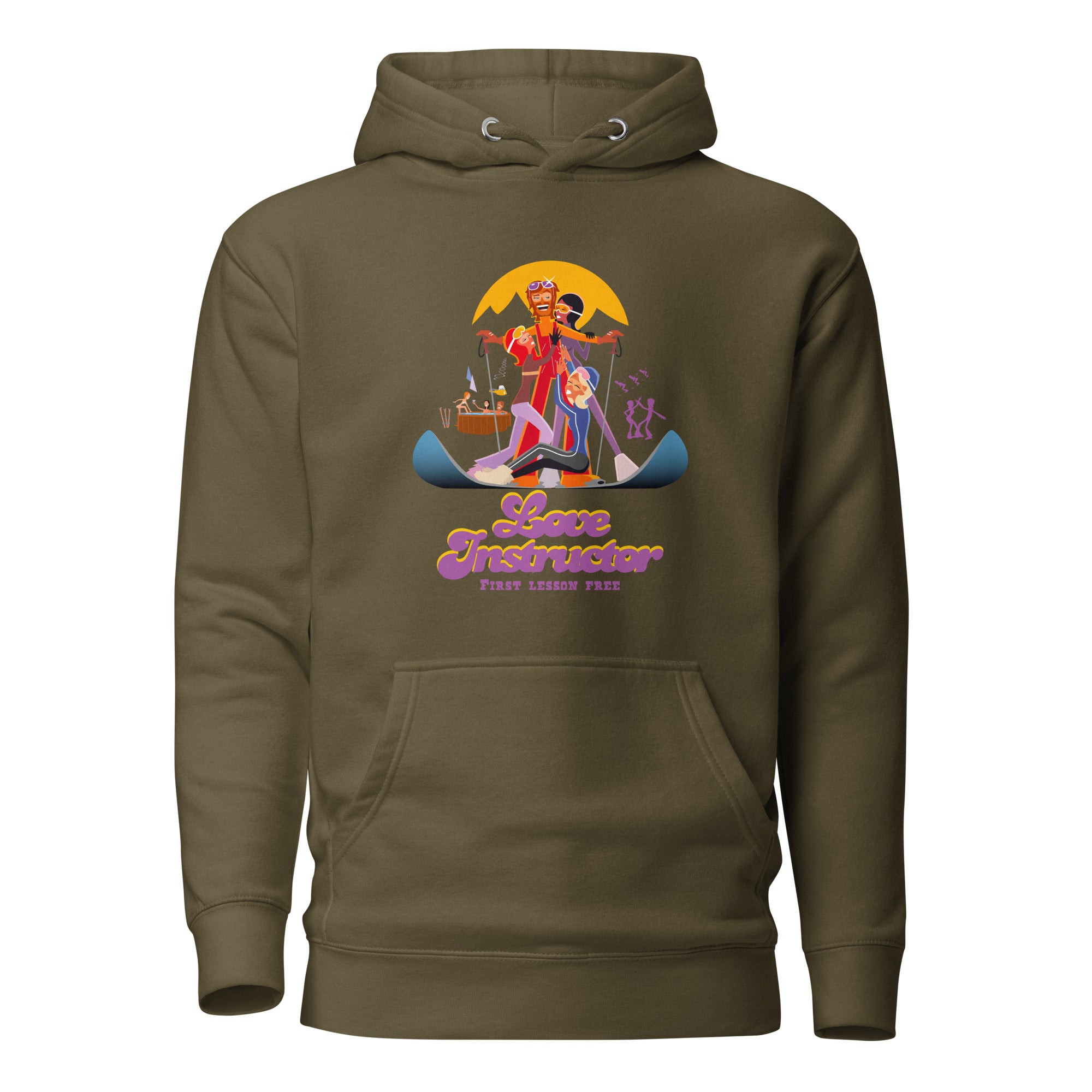 Sweat à capuche unisexe en coton Love Instructor First Lesson free